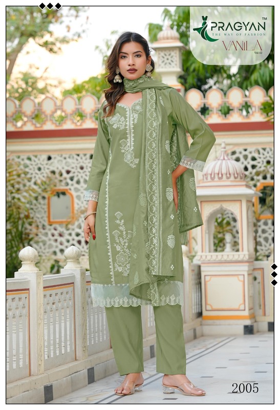 Pragyan Vanilal 2 Embroidery Salwar Kameez Catalog collection 4