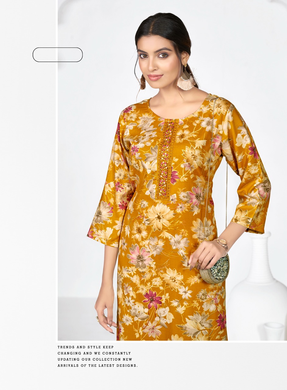 Radhika Lifestyle Alisha Vol 8 Rayon Kurti Catalog collection 10