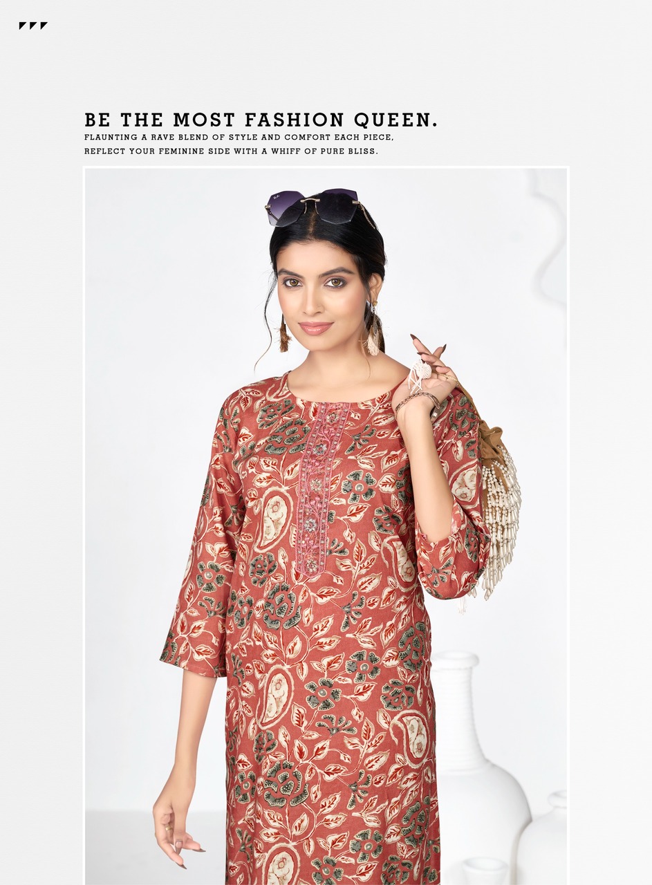 Radhika Lifestyle Alisha Vol 8 Rayon Kurti Catalog collection 15