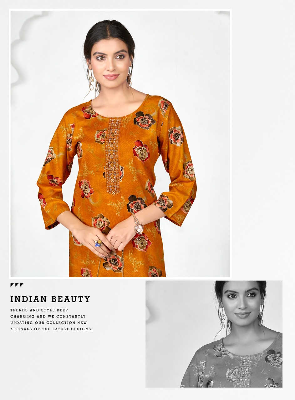 Radhika Lifestyle Alisha Vol 8 Rayon Kurti Catalog collection 9