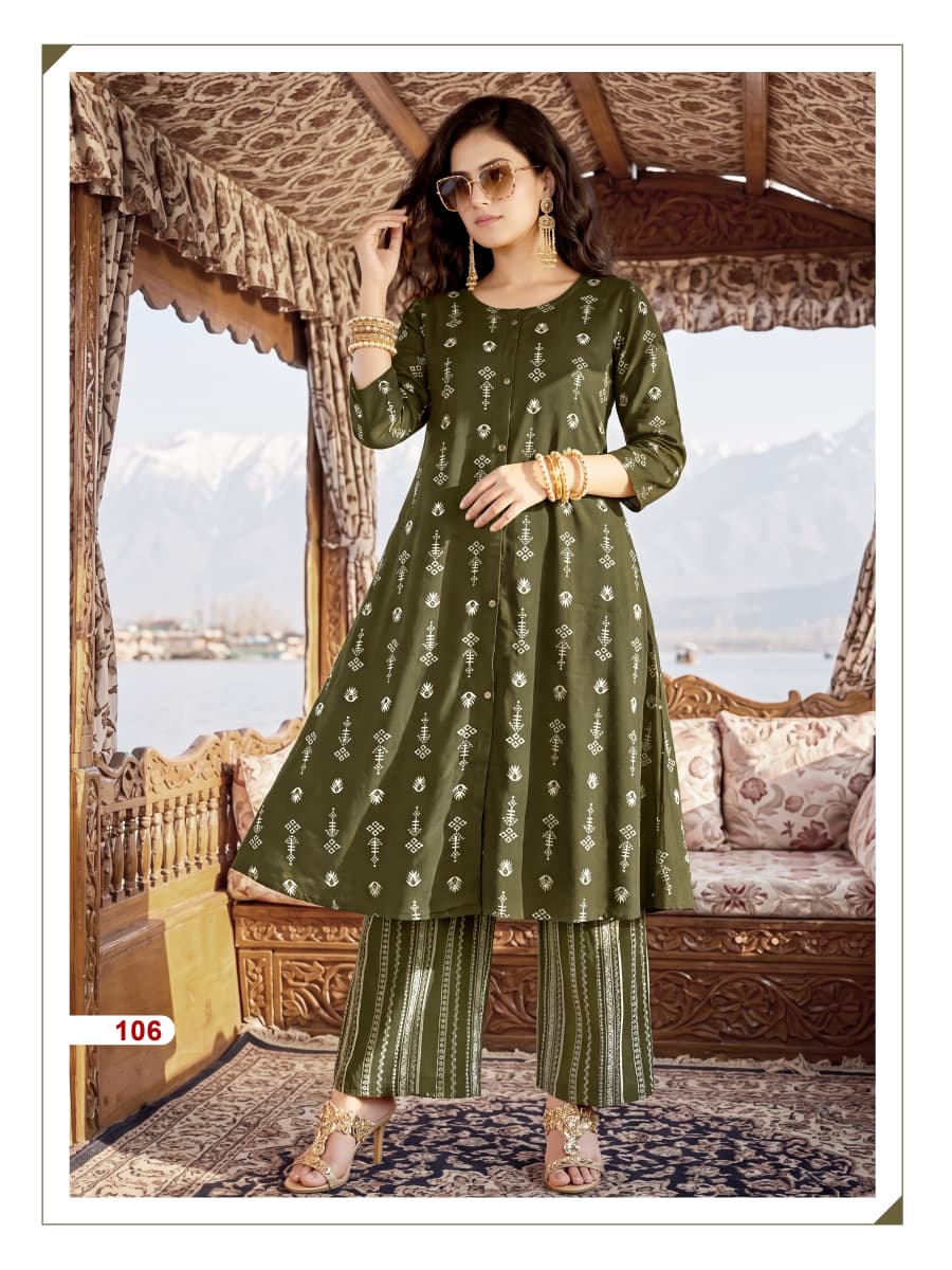 Tips And Tops Mannat Kurti Palazzo Set Catalog collection 5