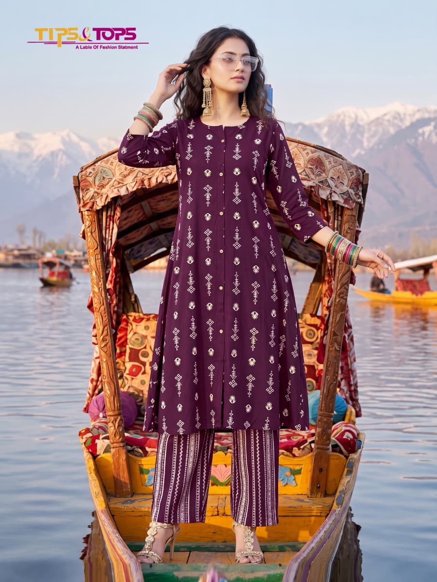 Tips And Tops Mannat Kurti Palazzo Set Catalog collection 6