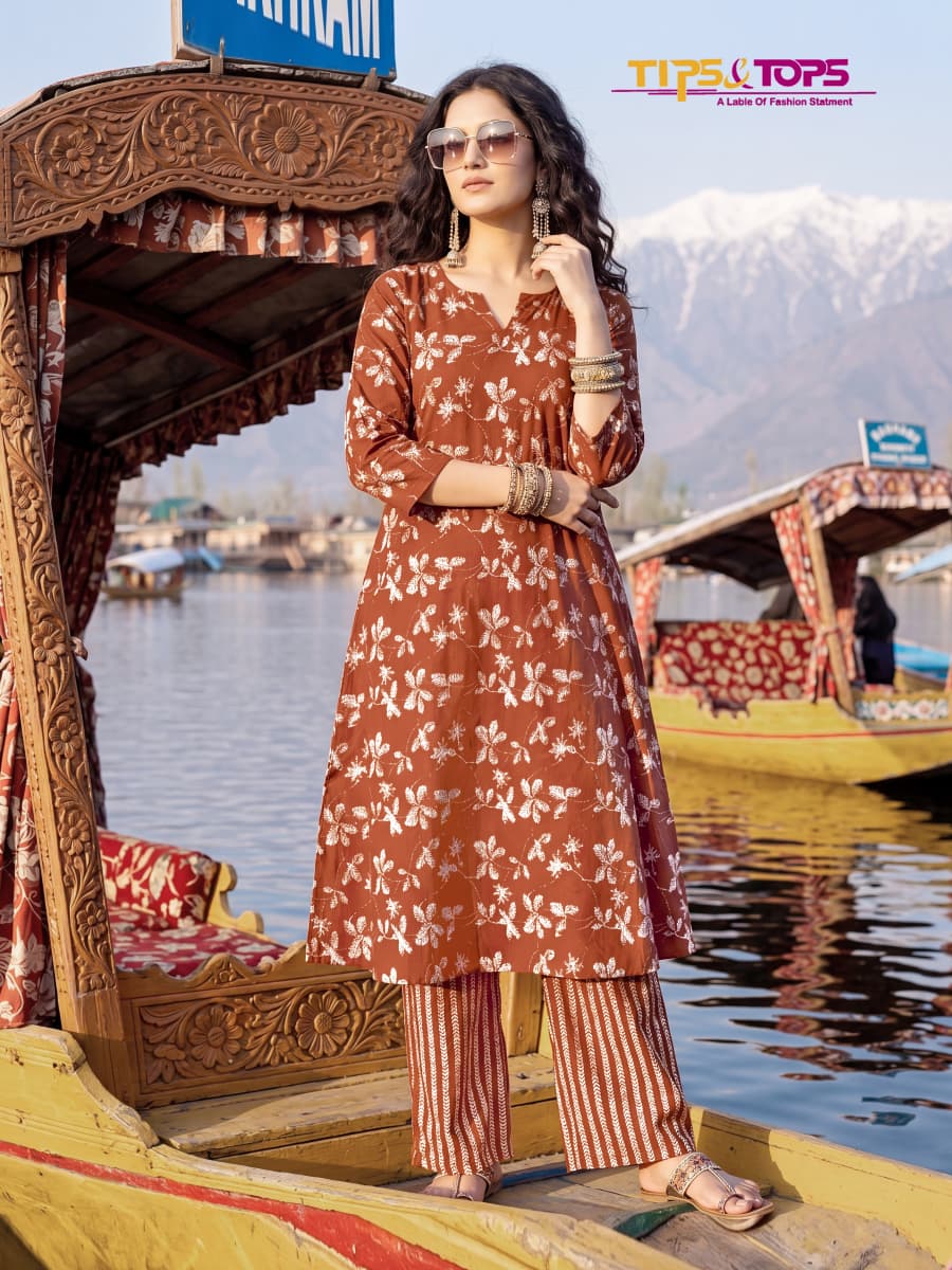Tips And Tops Mannat Kurti Palazzo Set Catalog collection 3