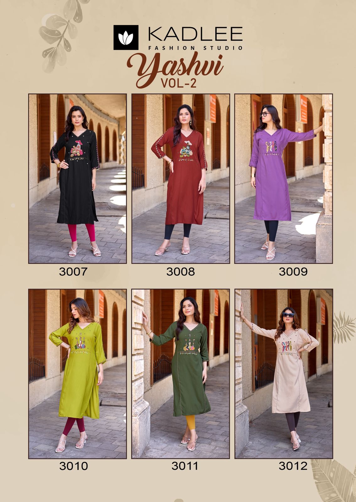 Kadlee Yashvi Vol 2 Rayon Kurti Catalog collection 3