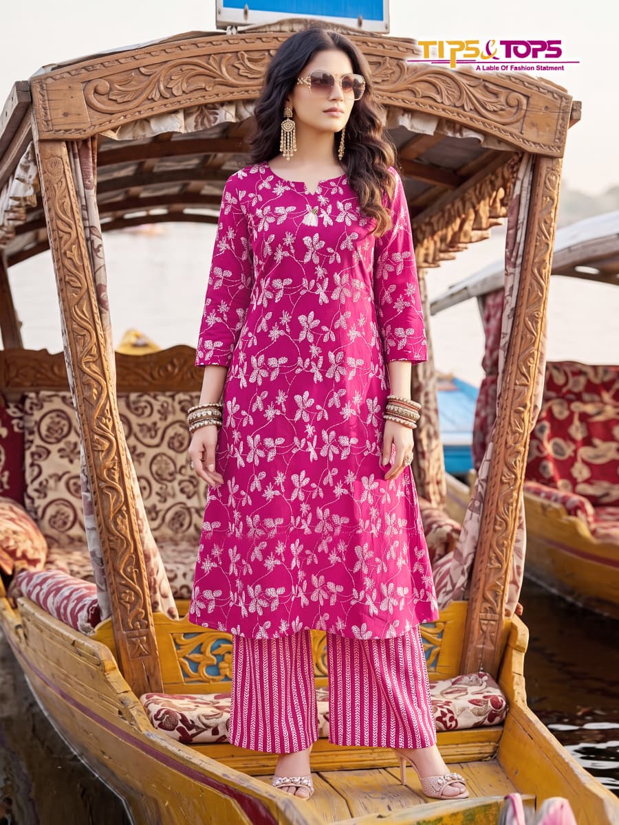 Tips And Tops Mannat Kurti Palazzo Set Catalog collection 7