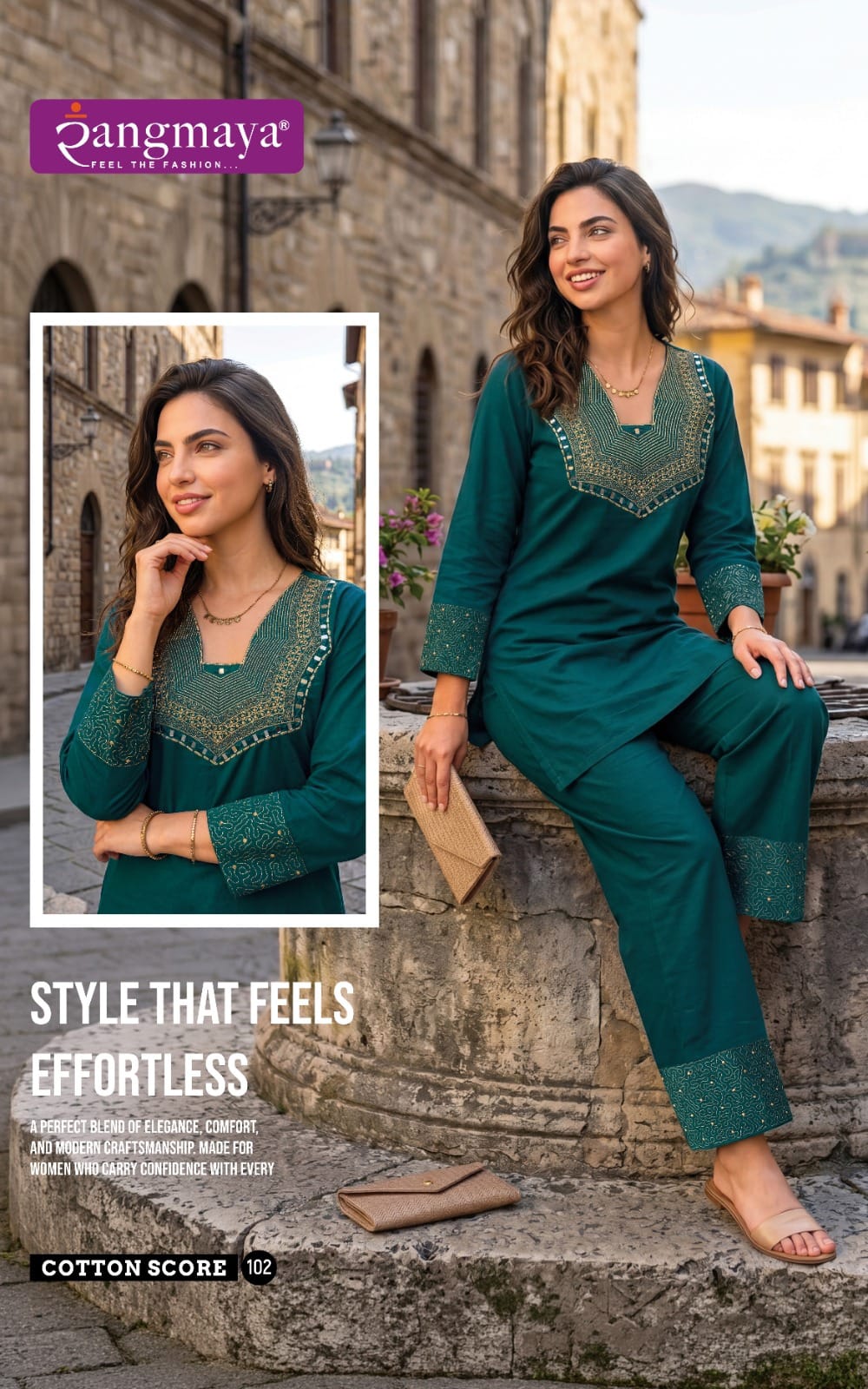 Rangmaya Cotton Score Co Ord Set Catalog collection 8