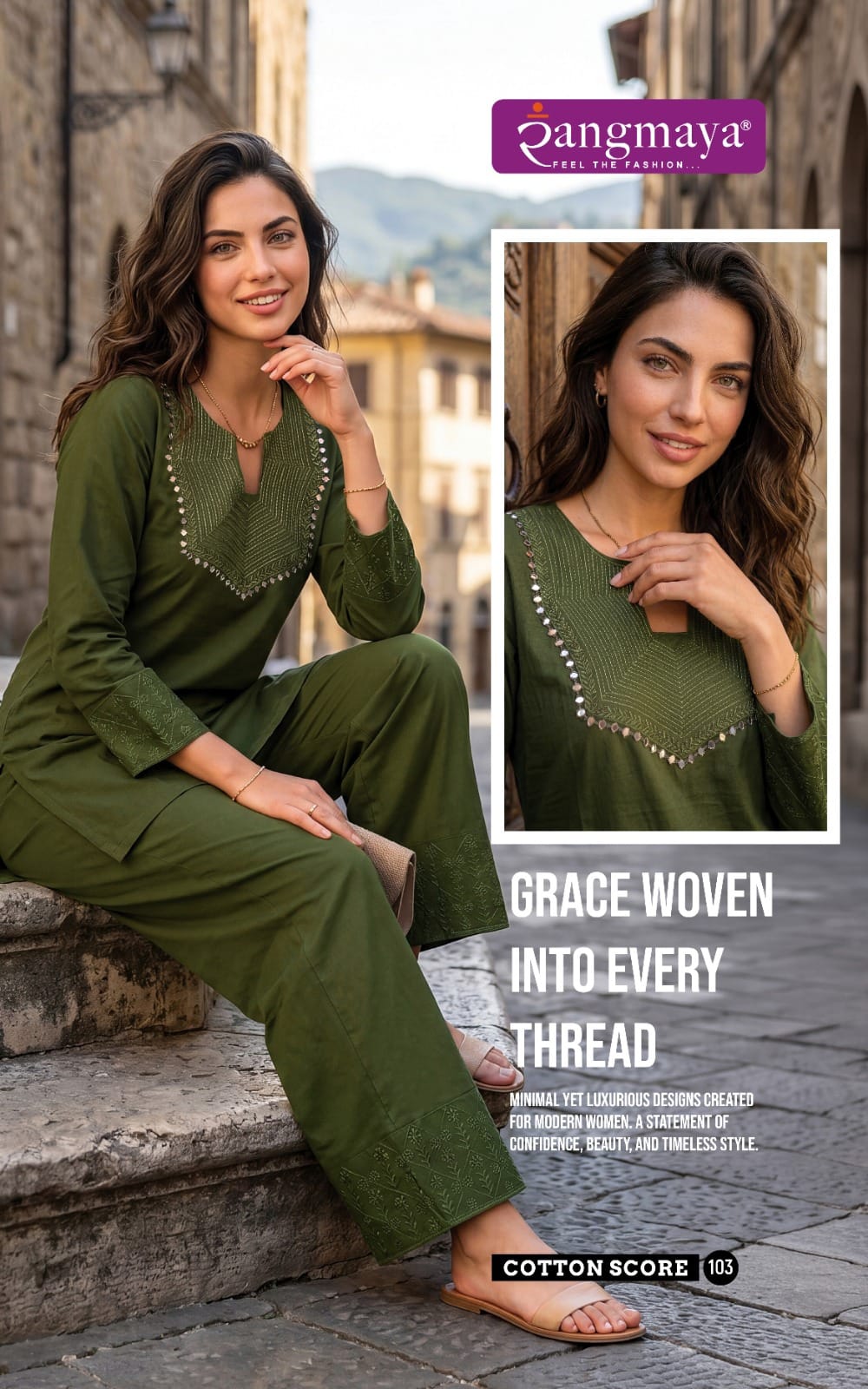 Rangmaya Cotton Score Co Ord Set Catalog collection 5