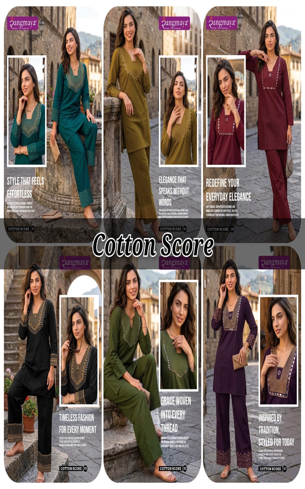 Rangmaya Cotton Score Co Ord Set Catalog collection 6