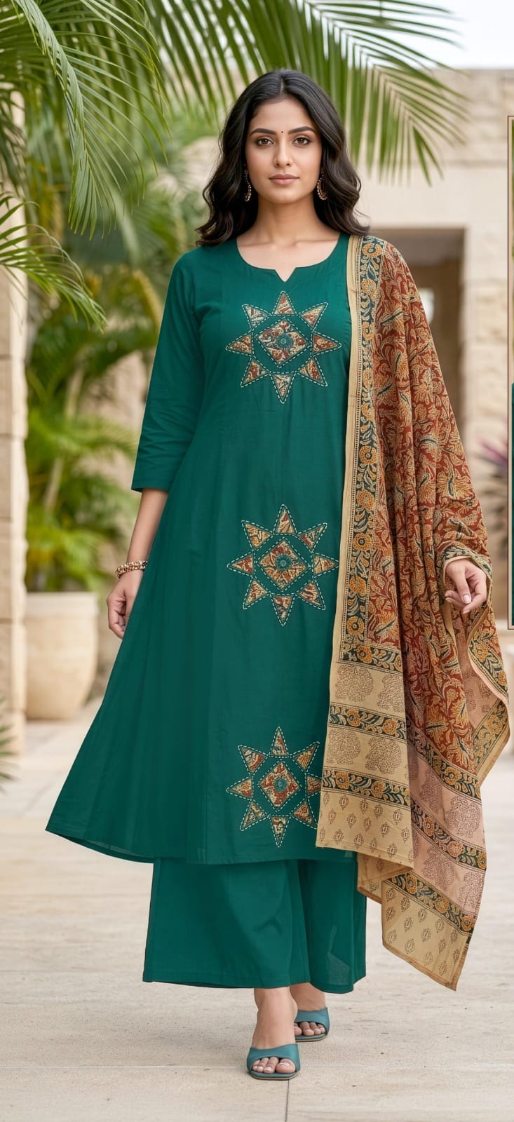 Aarvee Creation Kalamkari Cotton Salwar Kameez Size Set collection 2