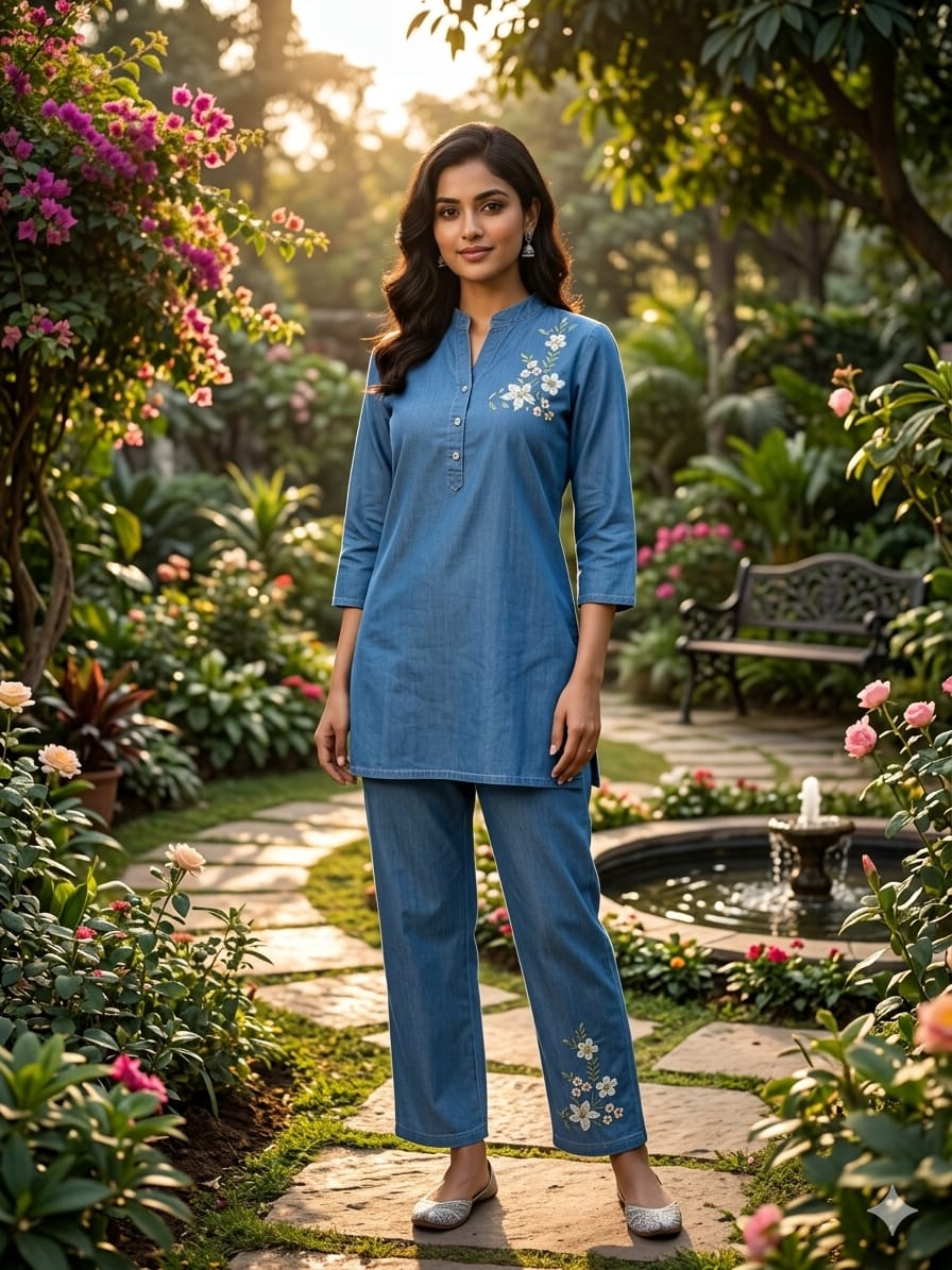 Aarvee Creation Denim Co Ord Set Size Set collection 2