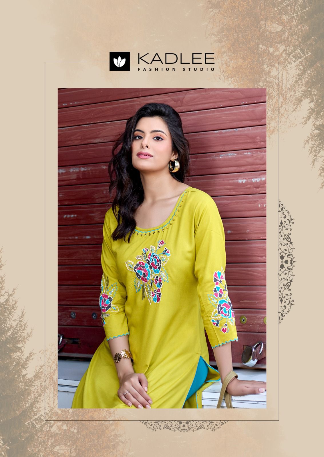 Kadlee Ladlee Vol 3 Rayon Kurti Catalog collection 10