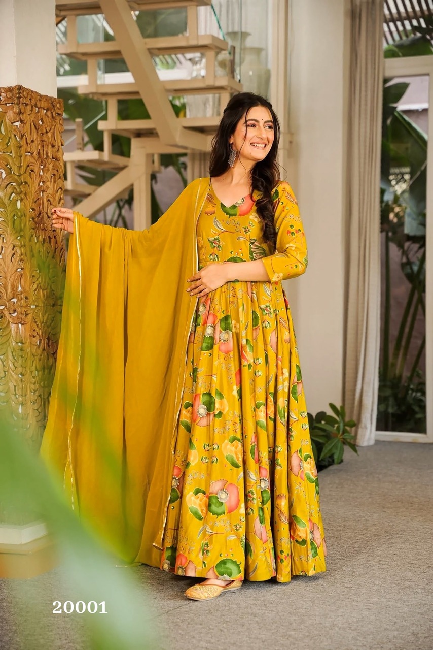 Clora Vol 20 Printed Anarkali Gown Catalog collection 10