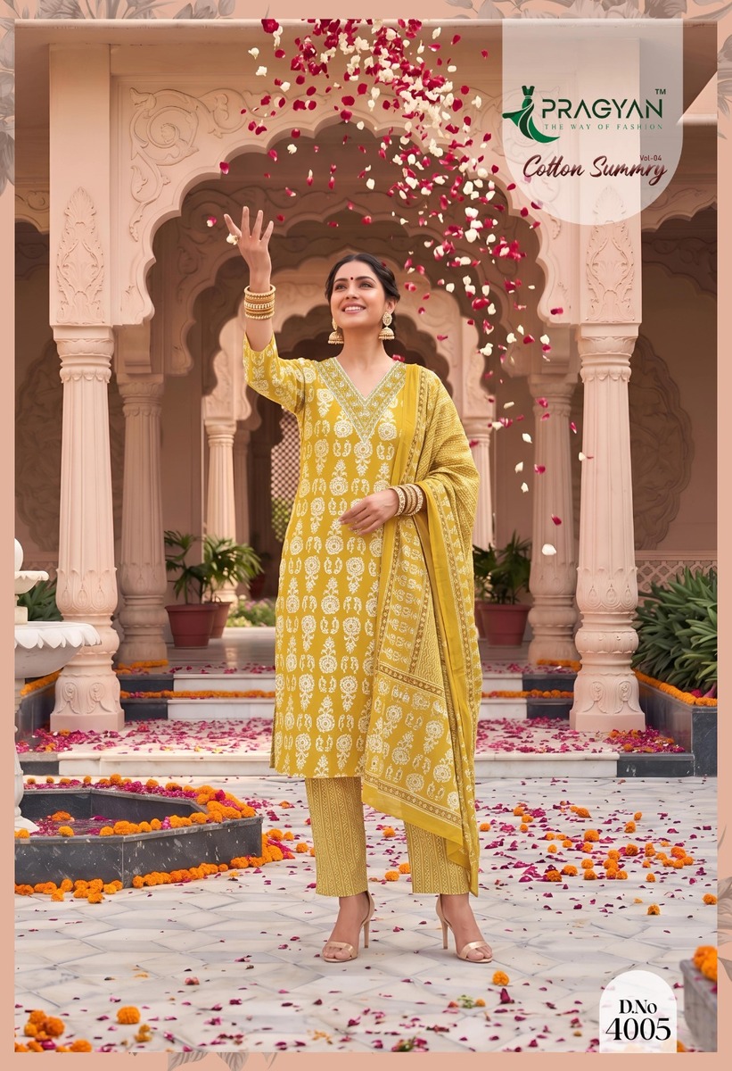 Pragyan Cotton Summry 4 Printed Salwar Kameez Catalog collection 5