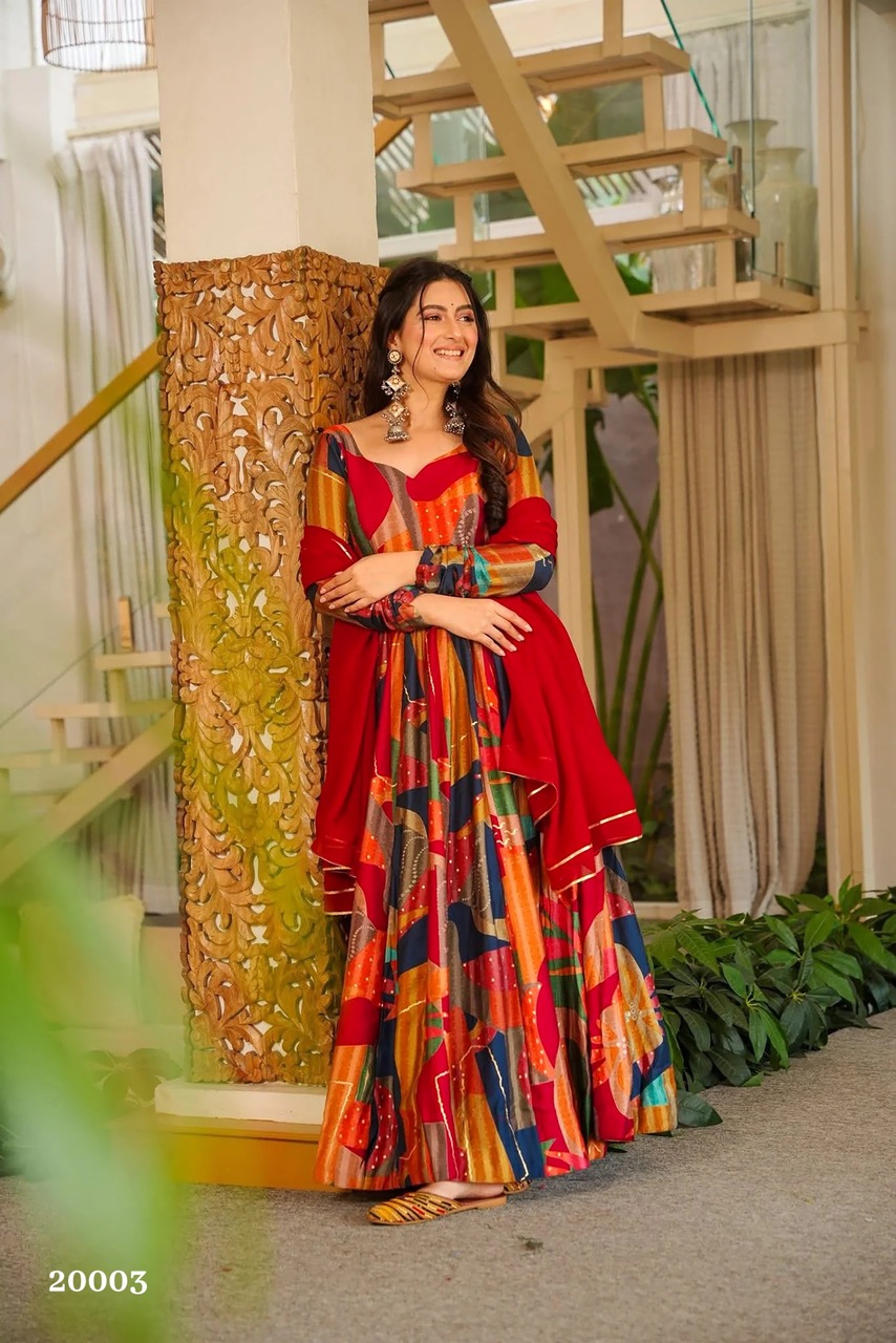 Clora Vol 20 Printed Anarkali Gown Catalog collection 4
