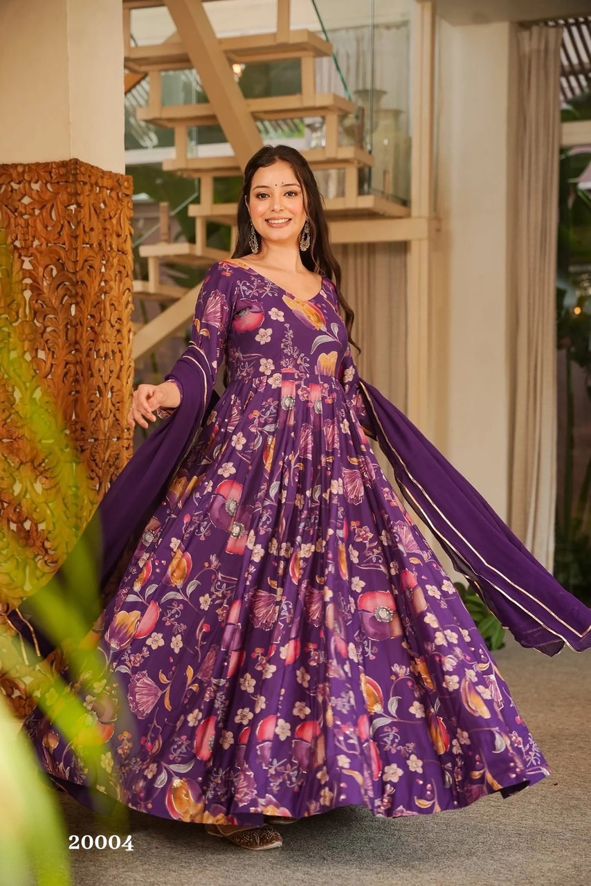 Clora Vol 20 Printed Anarkali Gown Catalog collection 13
