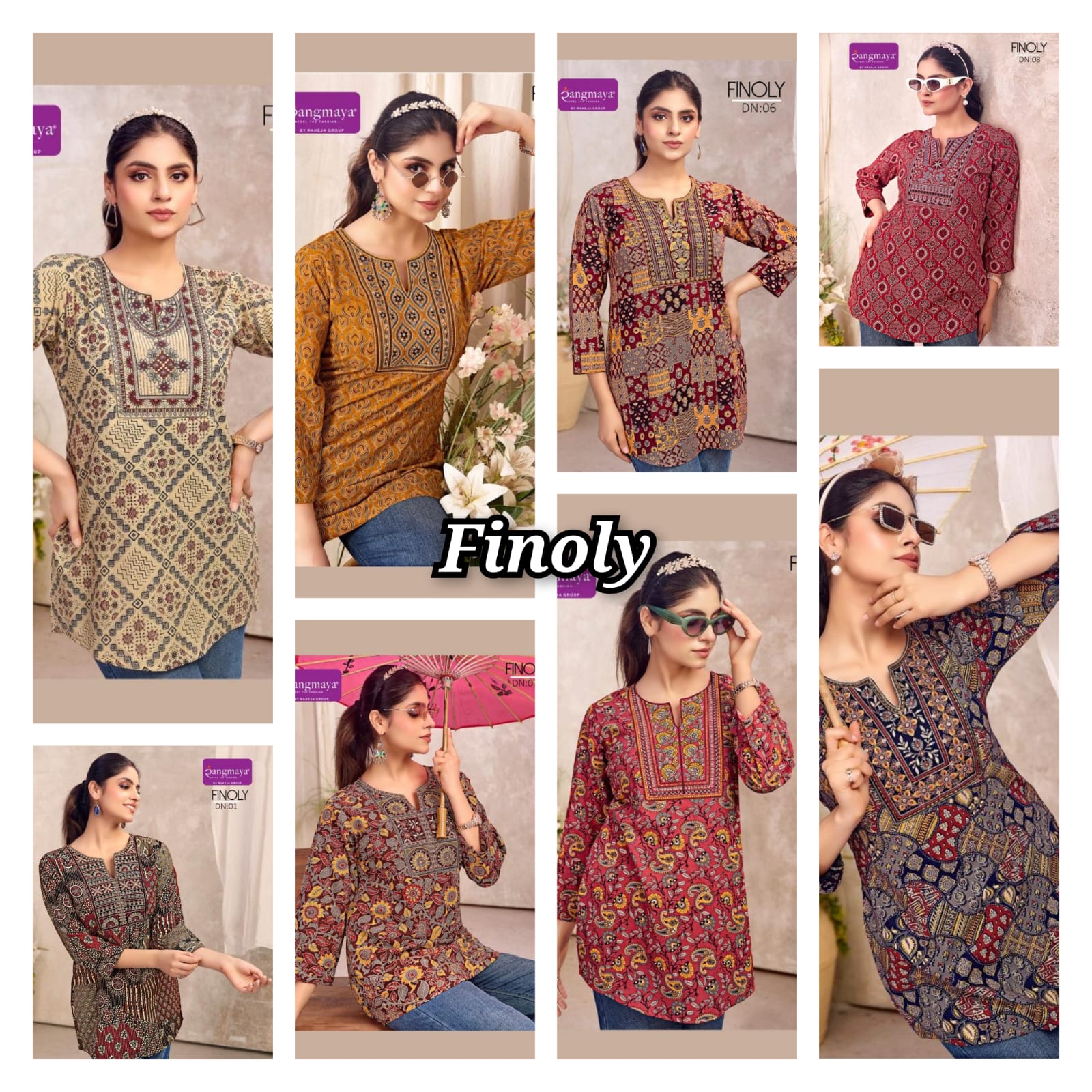 Rangmaya Finoly Cotton Kurtis Catalog collection 1