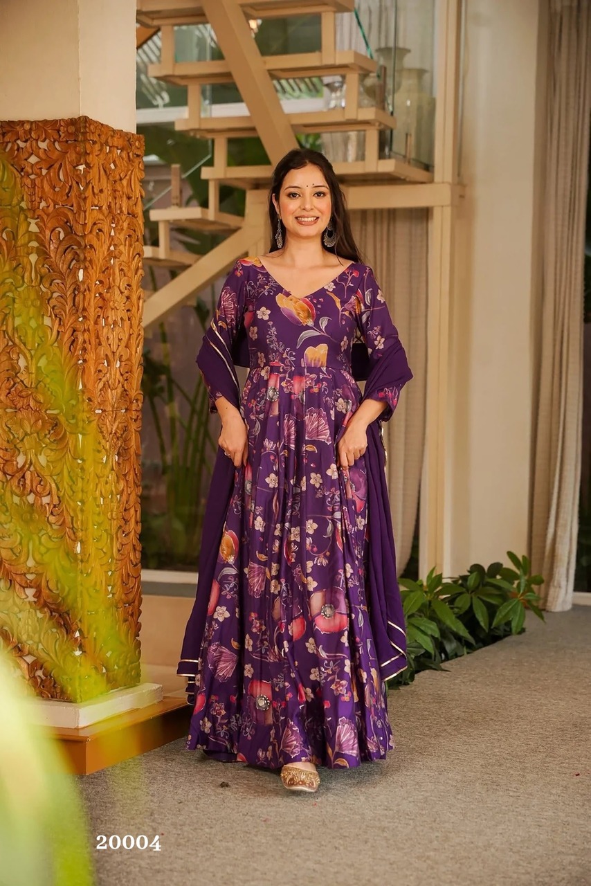 Clora Vol 20 Printed Anarkali Gown Catalog collection 3