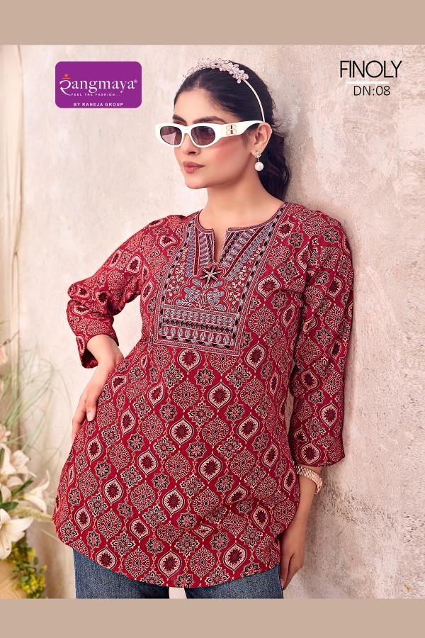 Rangmaya Finoly Cotton Kurtis Catalog collection 3