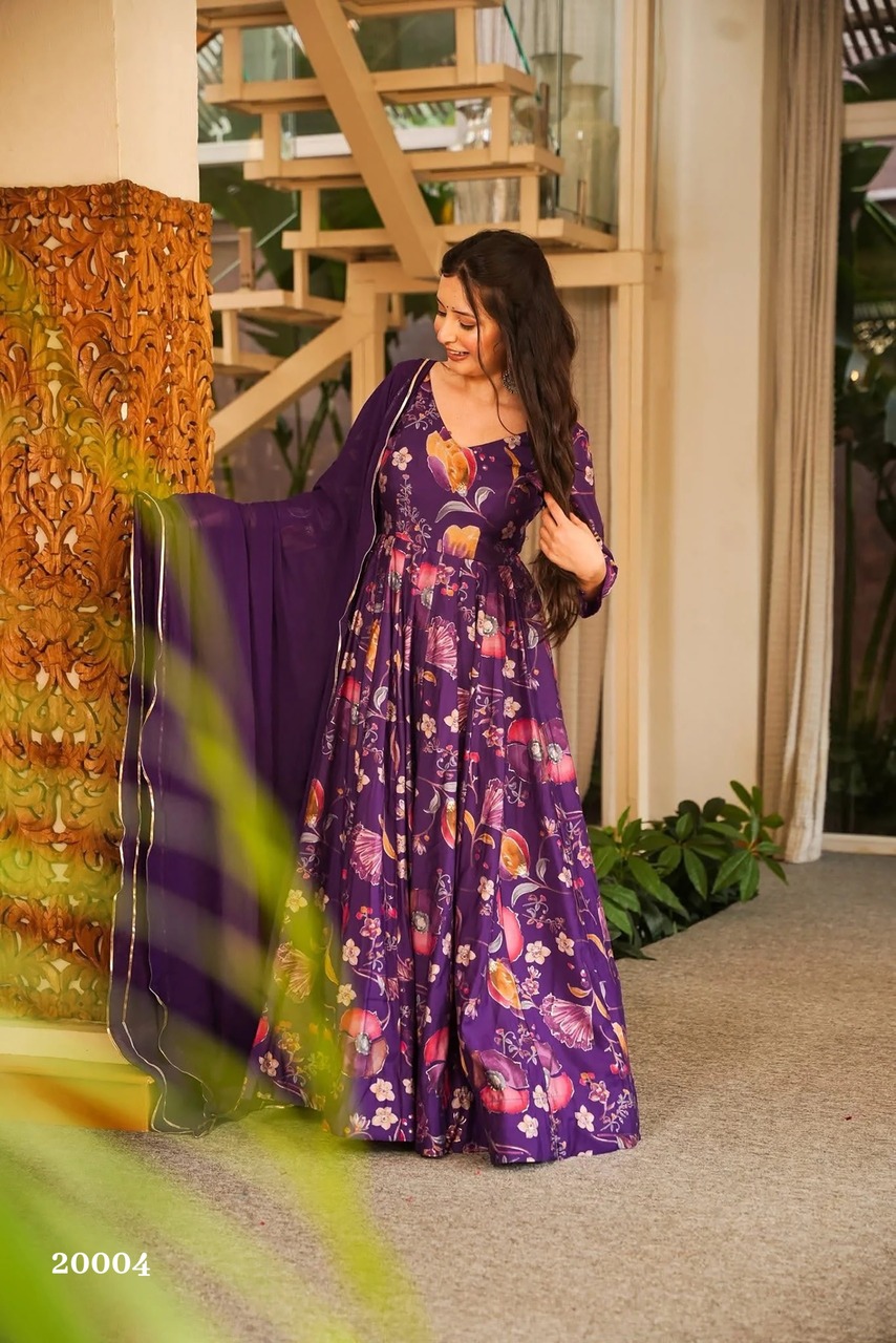 Clora Vol 20 Printed Anarkali Gown Catalog collection 1