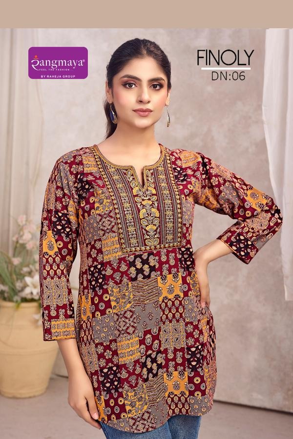 Rangmaya Finoly Cotton Kurtis Catalog collection 5