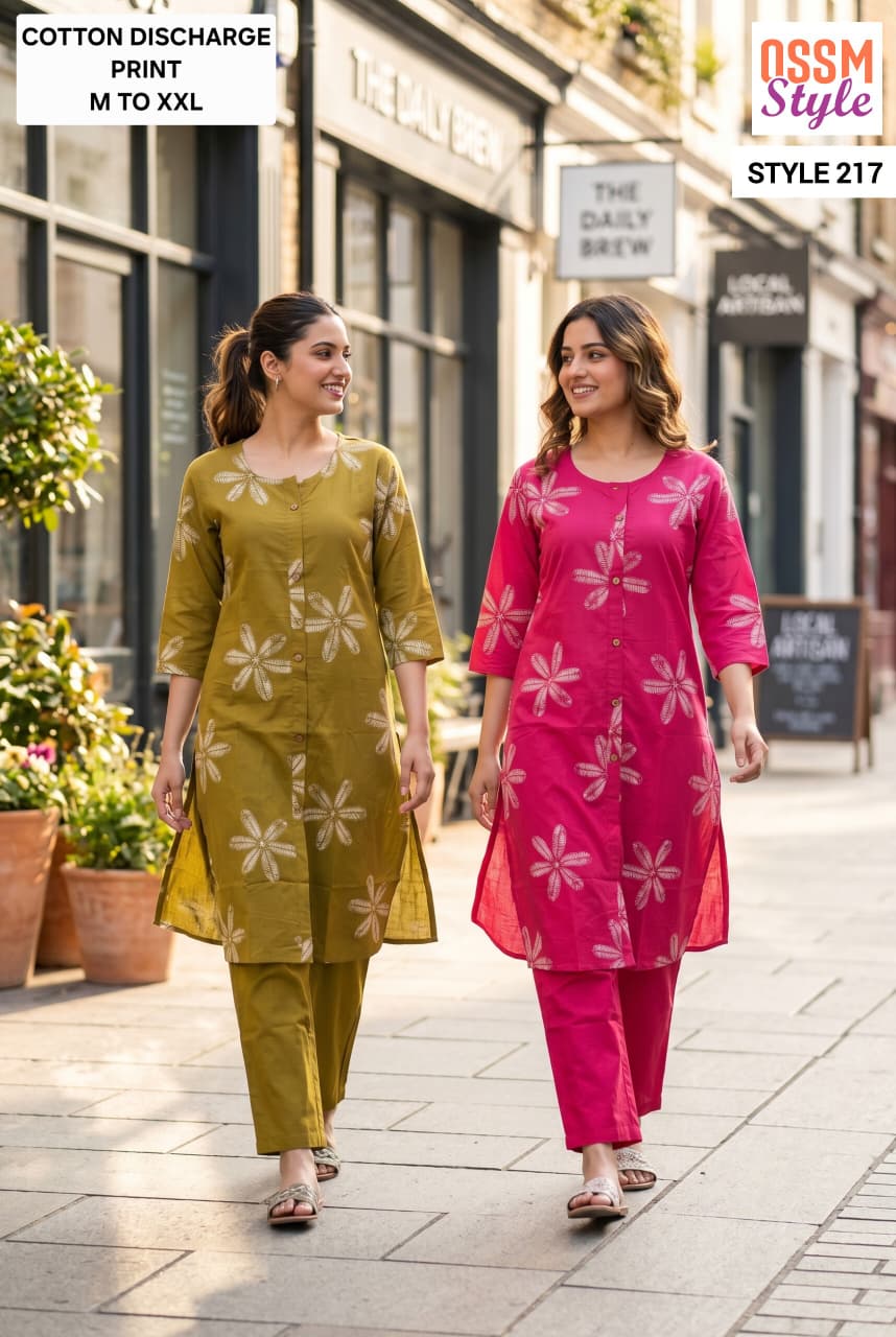Ossm Style 217 Kurtis With Bottom Size Set collection 1