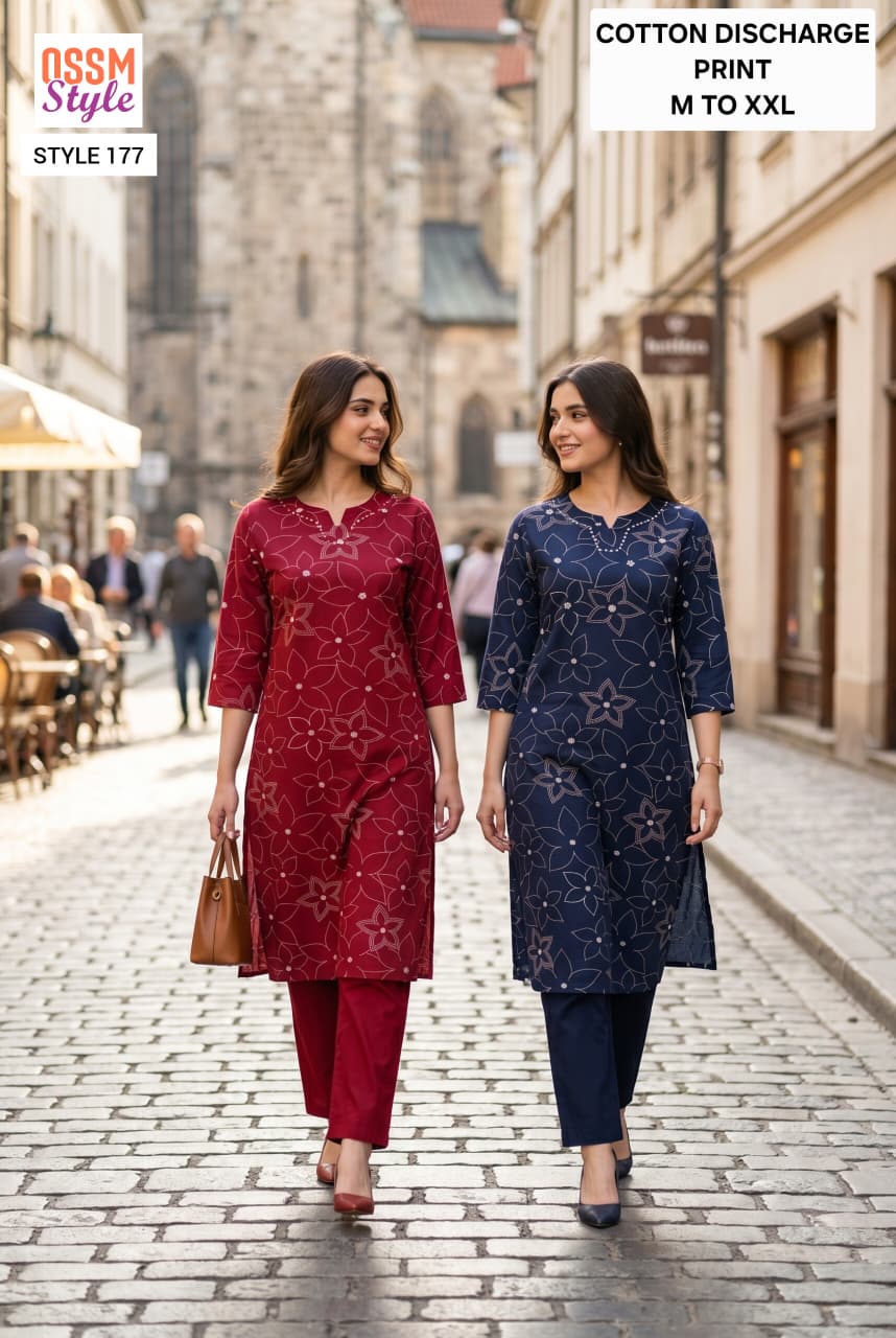 Ossm Style 177 Kurtis With Bottom Size Set collection 1