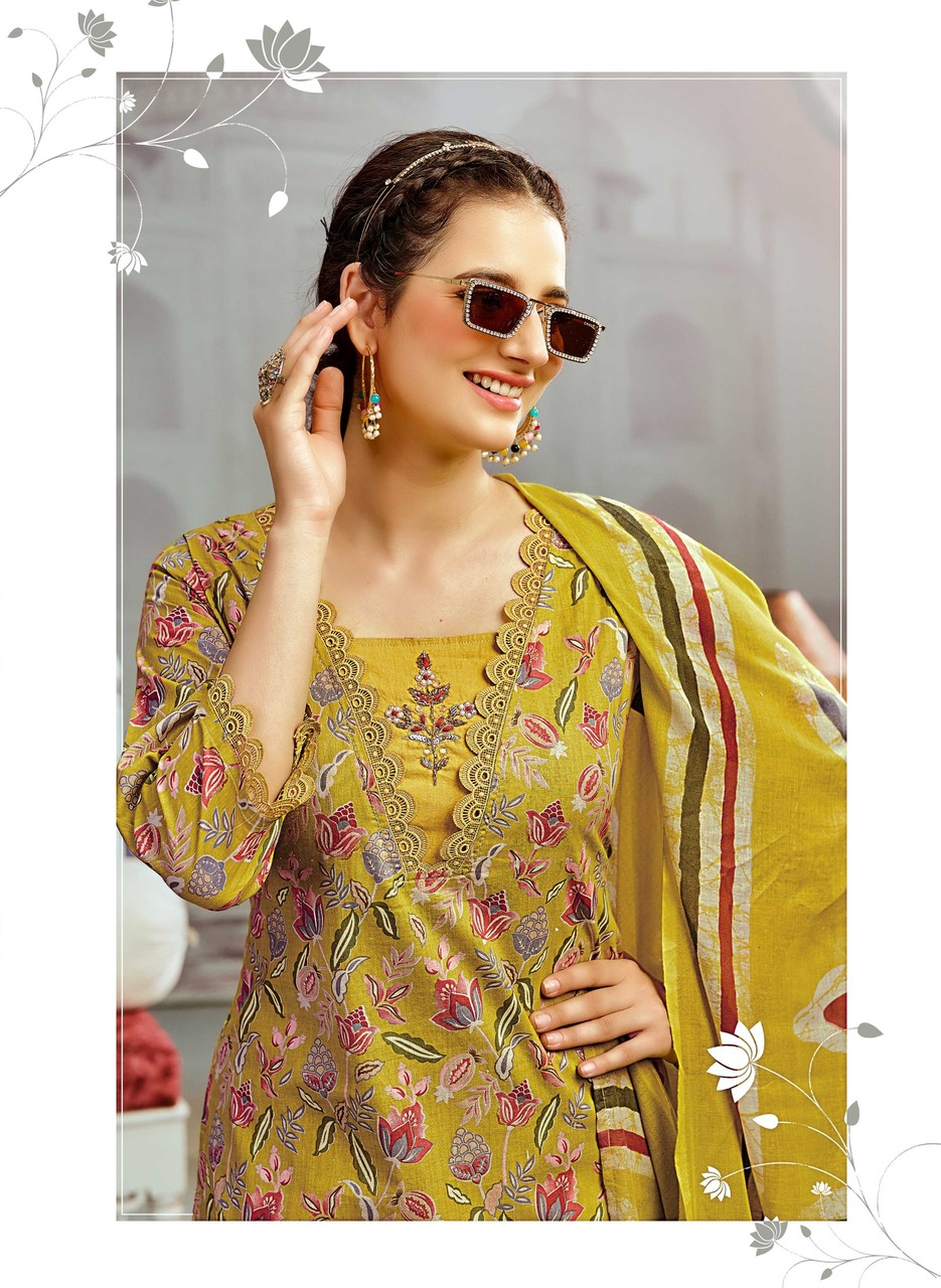 Rangmaya Cotton Crown Printed Salwar Kameez Catalog collection 8