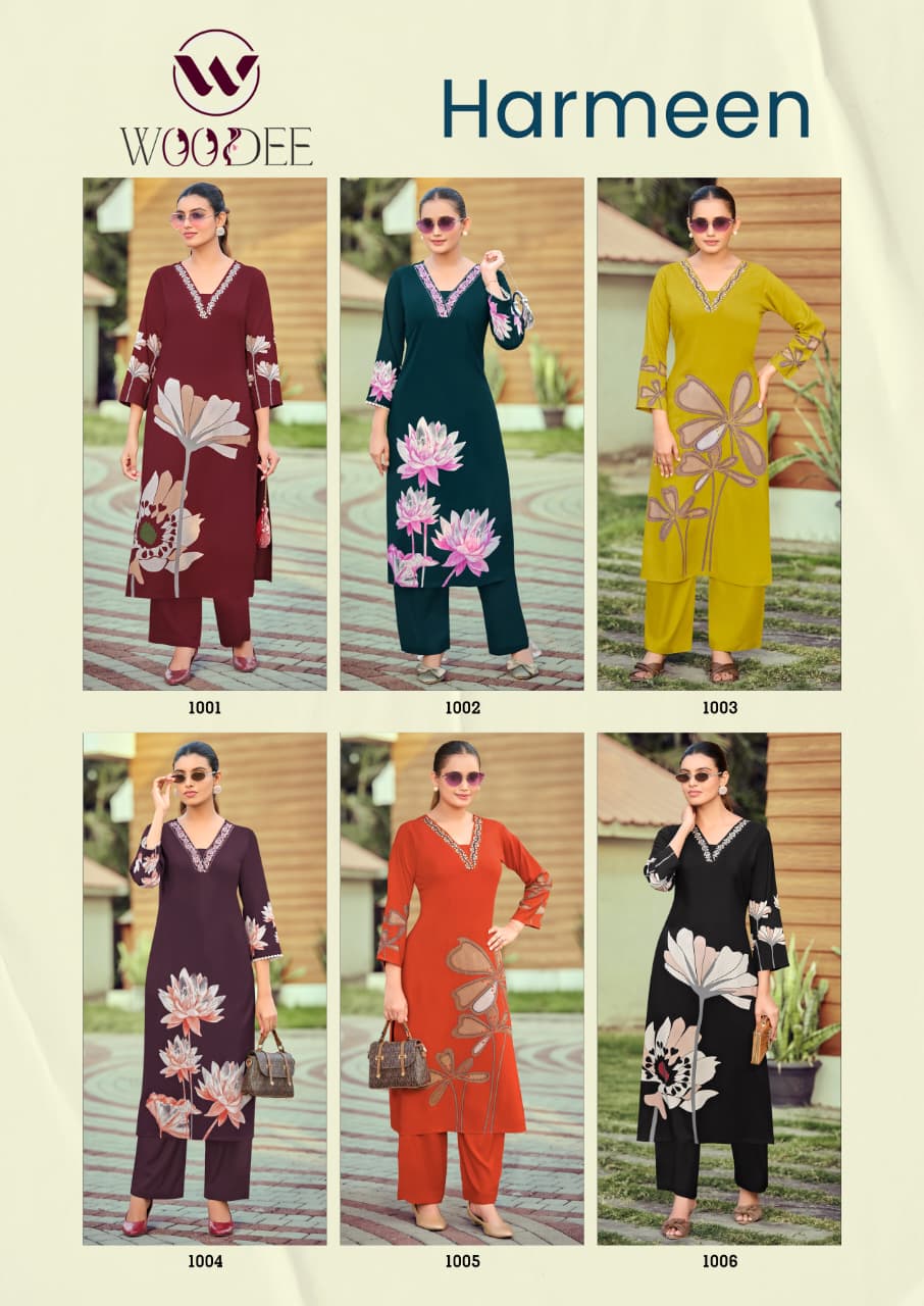 Woodee Harmeen Co Ord Set Catalog collection 4