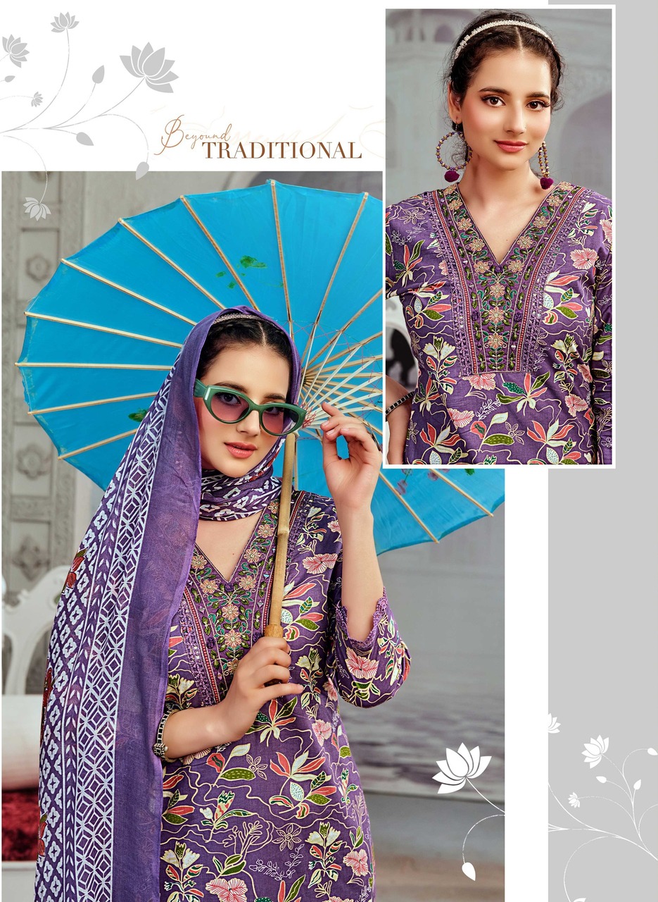 Rangmaya Cotton Crown Printed Salwar Kameez Catalog collection 11