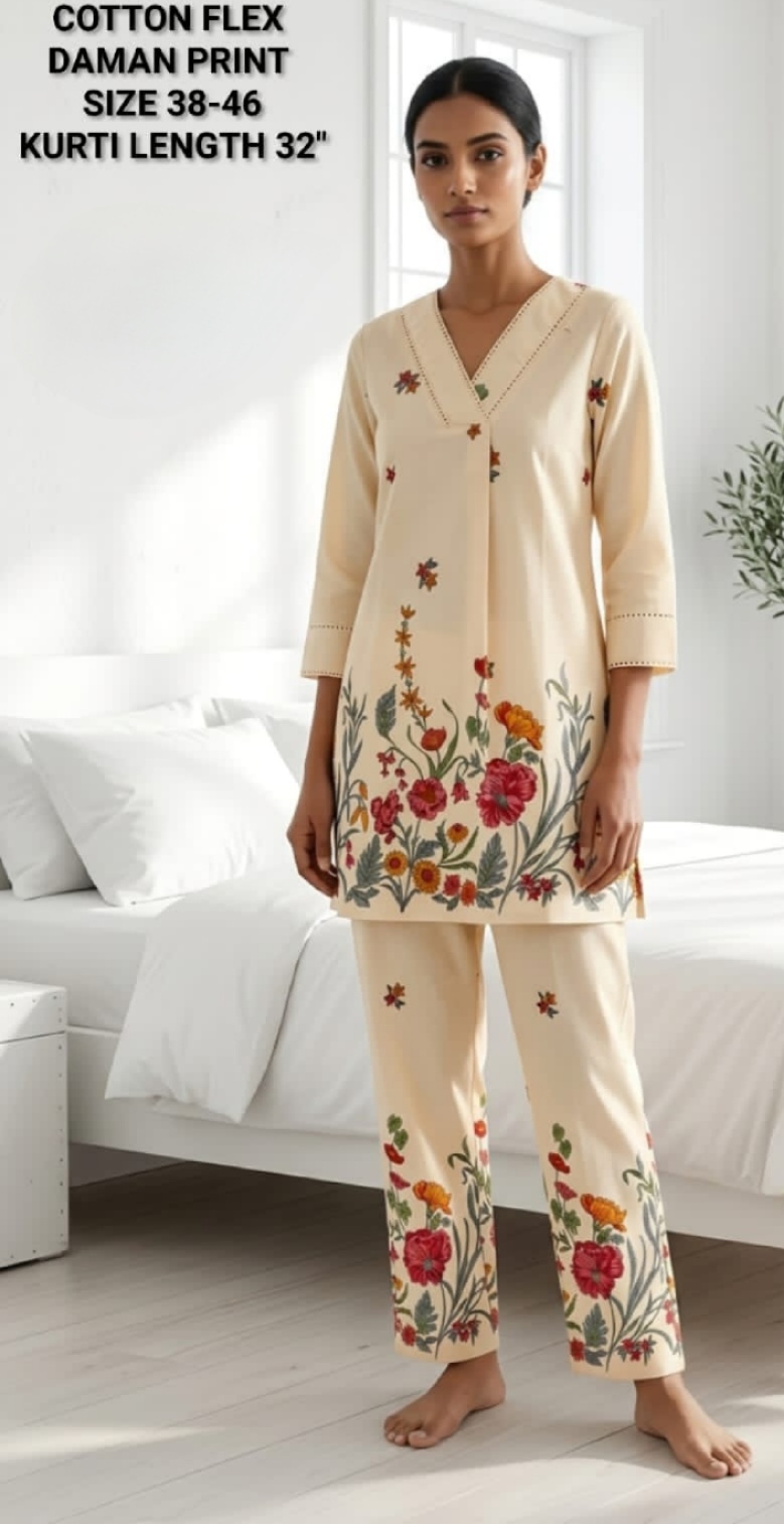 Aarvee Creation Cotton Co Ord Set Size Set at Wholesale Rate collection 5