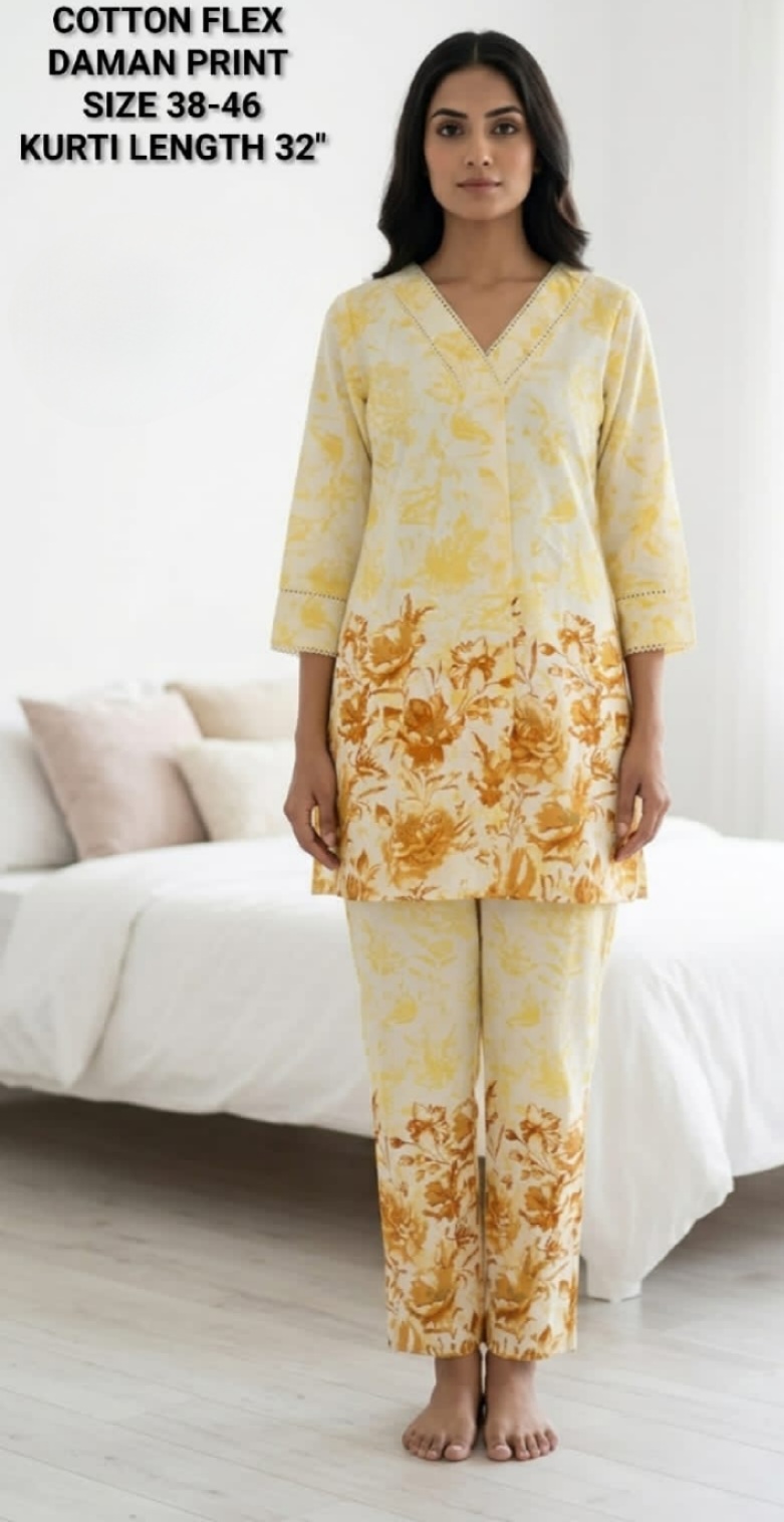 Aarvee Creation Cotton Co Ord Set Size Set at Wholesale Rate collection 14