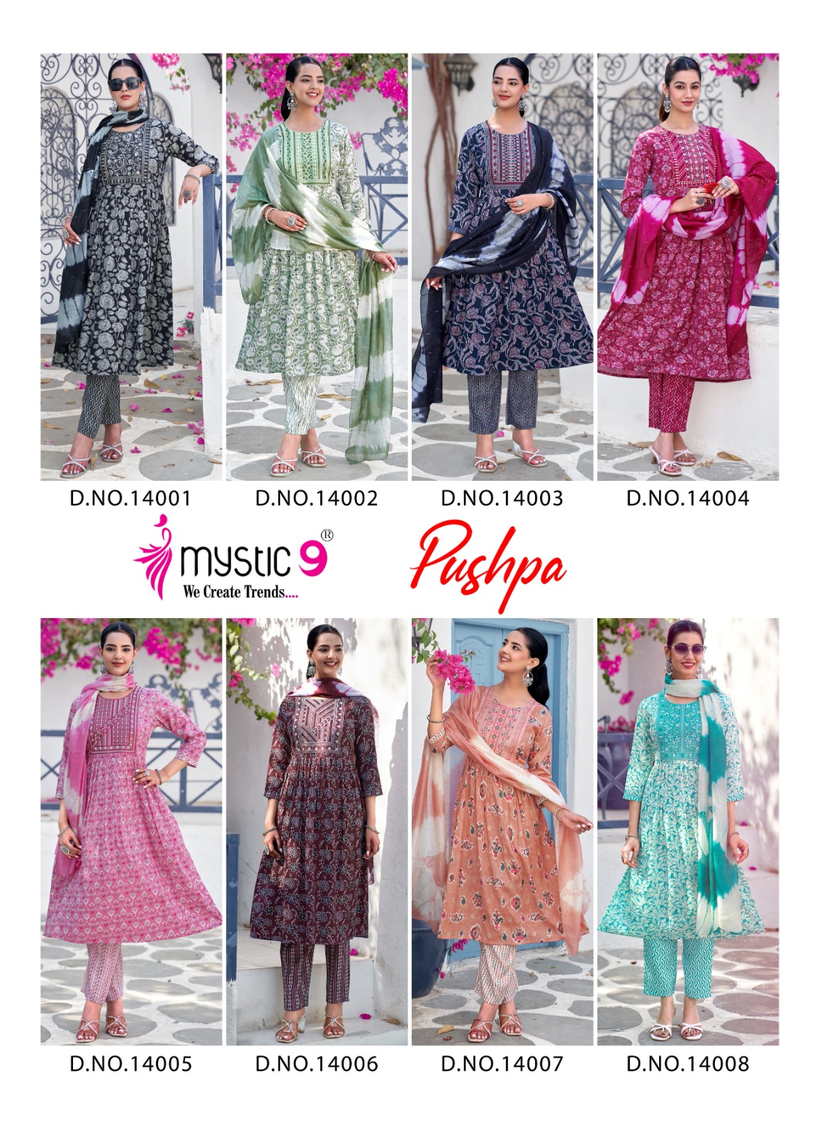 Mystic 9 Pushpa Vol 14 Readymade Dress Catalog collection 8