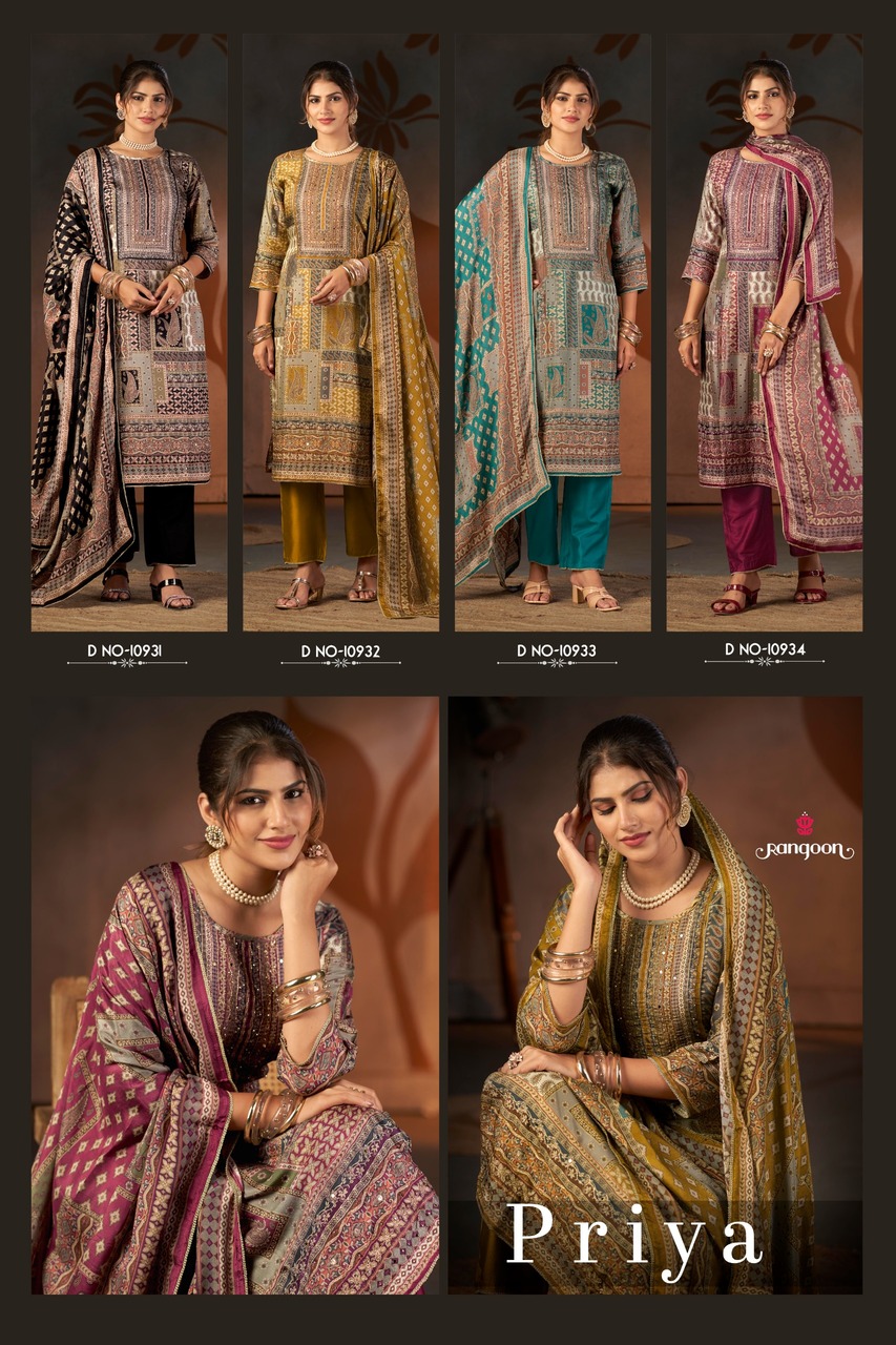 Rangoon Priya Printed Salwar Kameez Catalog collection 3