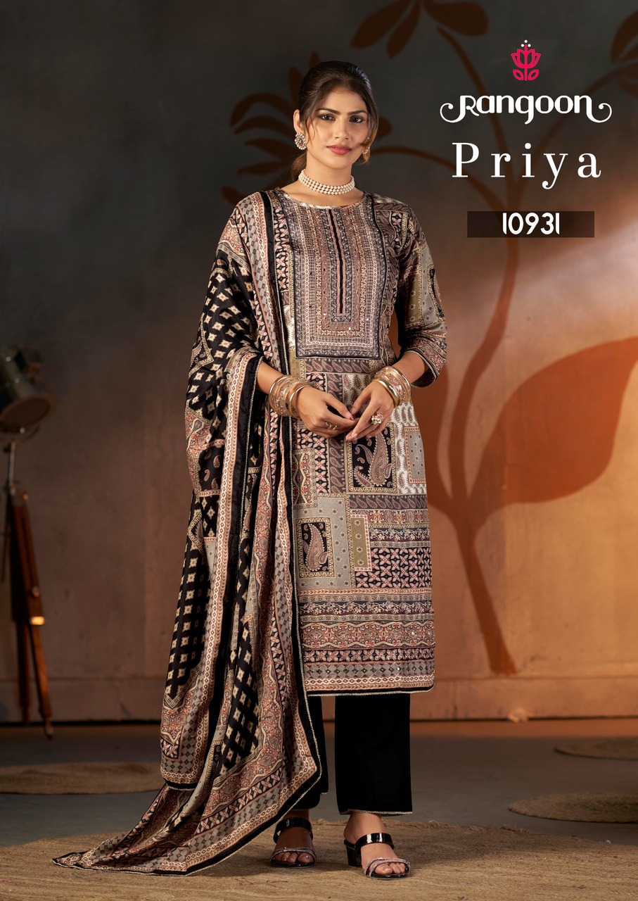 Rangoon Priya Printed Salwar Kameez Catalog collection 4