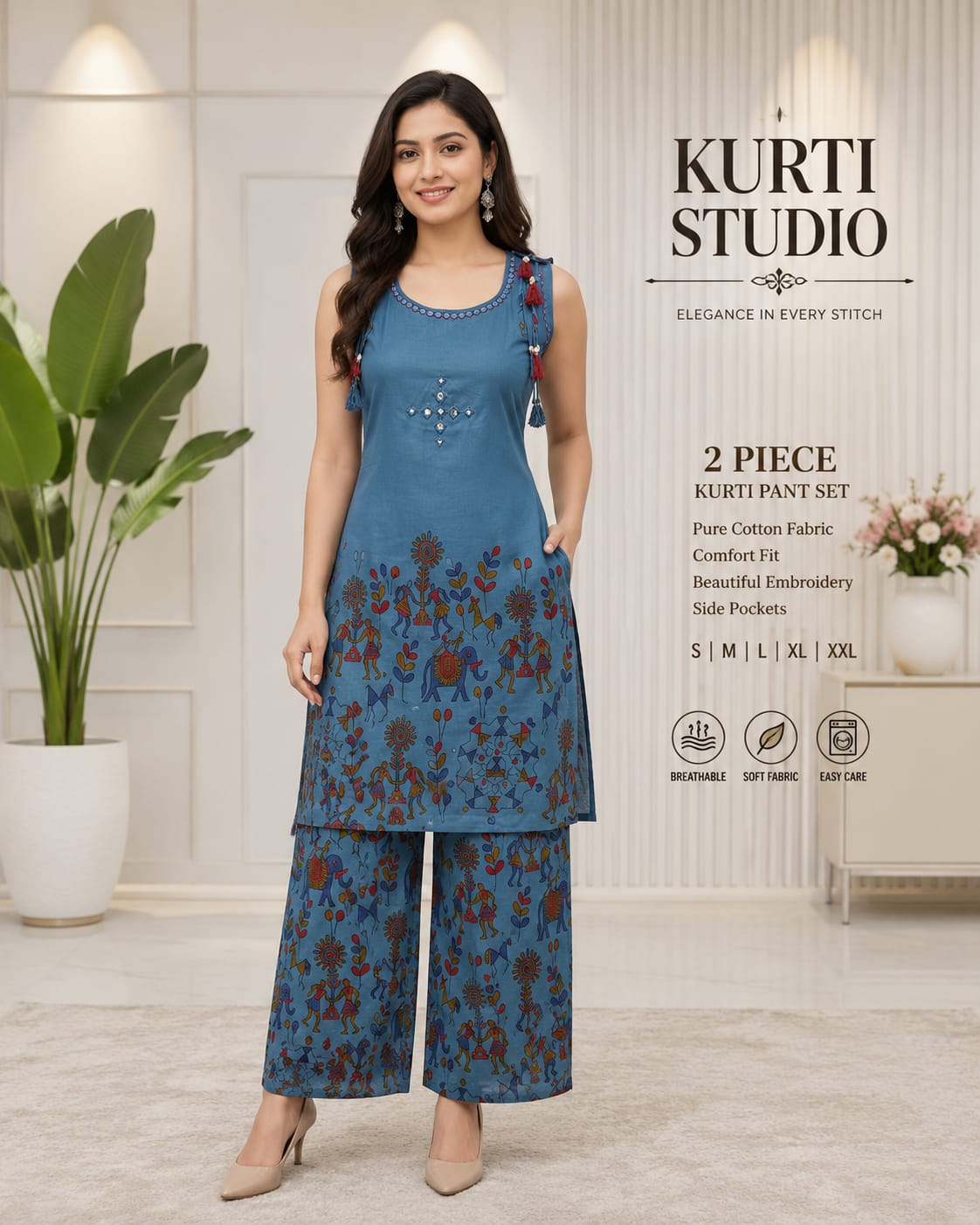 Aarvee Creation Speghetti Co Ord Set Size Set collection 16