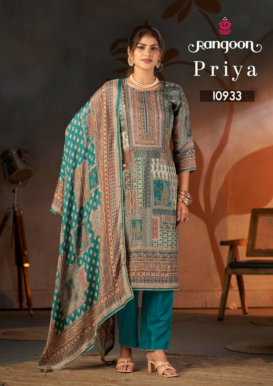 Rangoon Priya Printed Salwar Kameez Catalog collection 1