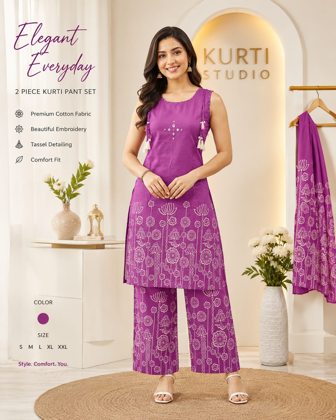 Aarvee Creation Speghetti Co Ord Set Size Set collection 12
