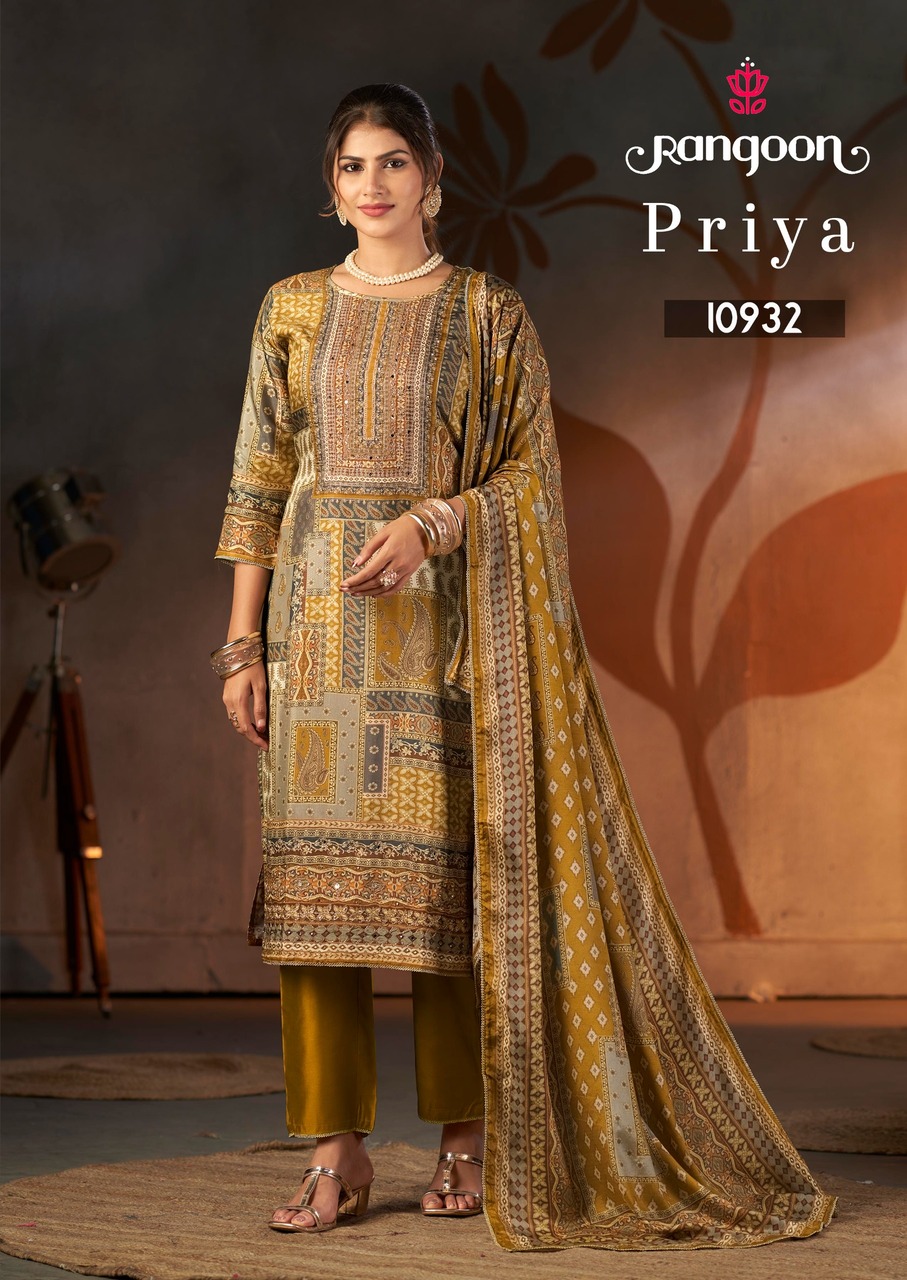 Rangoon Priya Printed Salwar Kameez Catalog collection 5