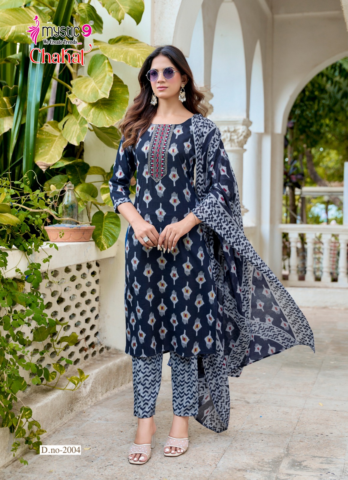 Mystic 9 Chahat Vol 2 Printed Salwar Kameez Catalog collection 1