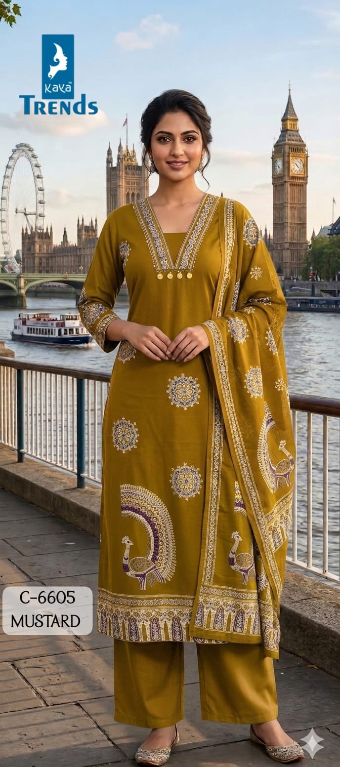 Kaya Kurti Fancy Cotton Salwar Kameez Size Set collection 5