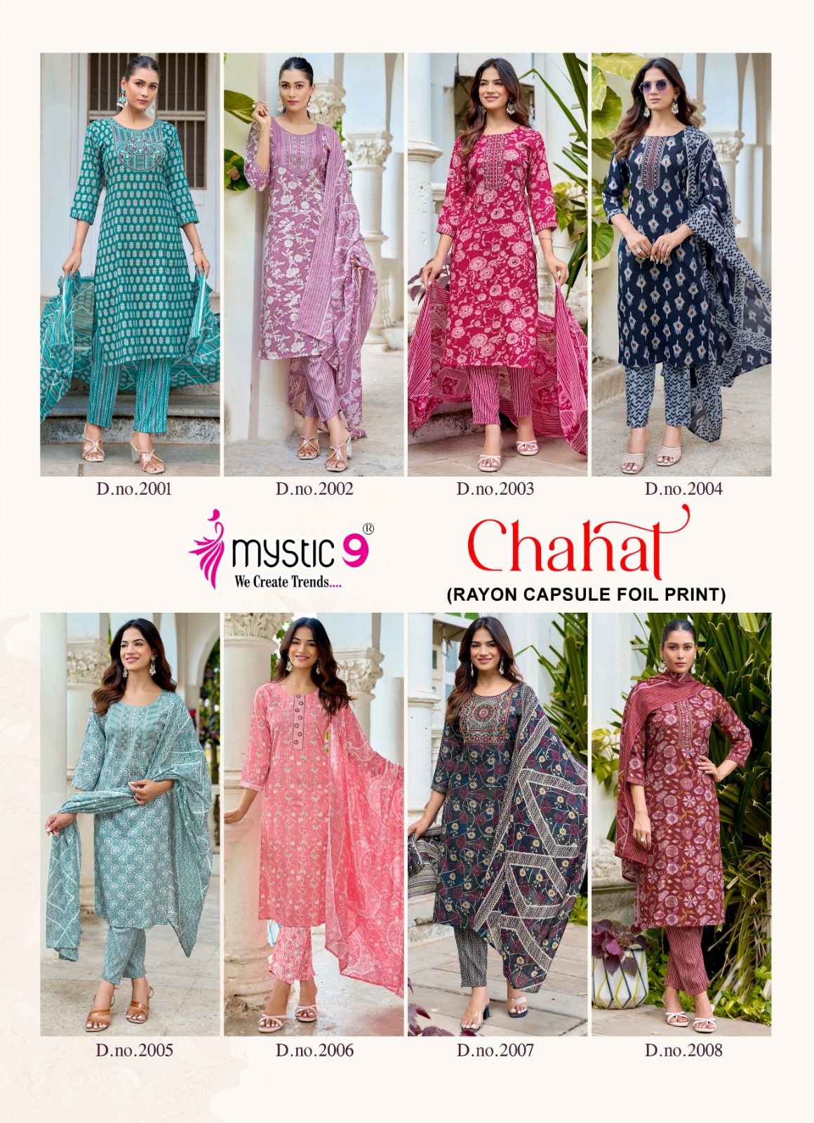 Mystic 9 Chahat Vol 2 Printed Salwar Kameez Catalog collection 5
