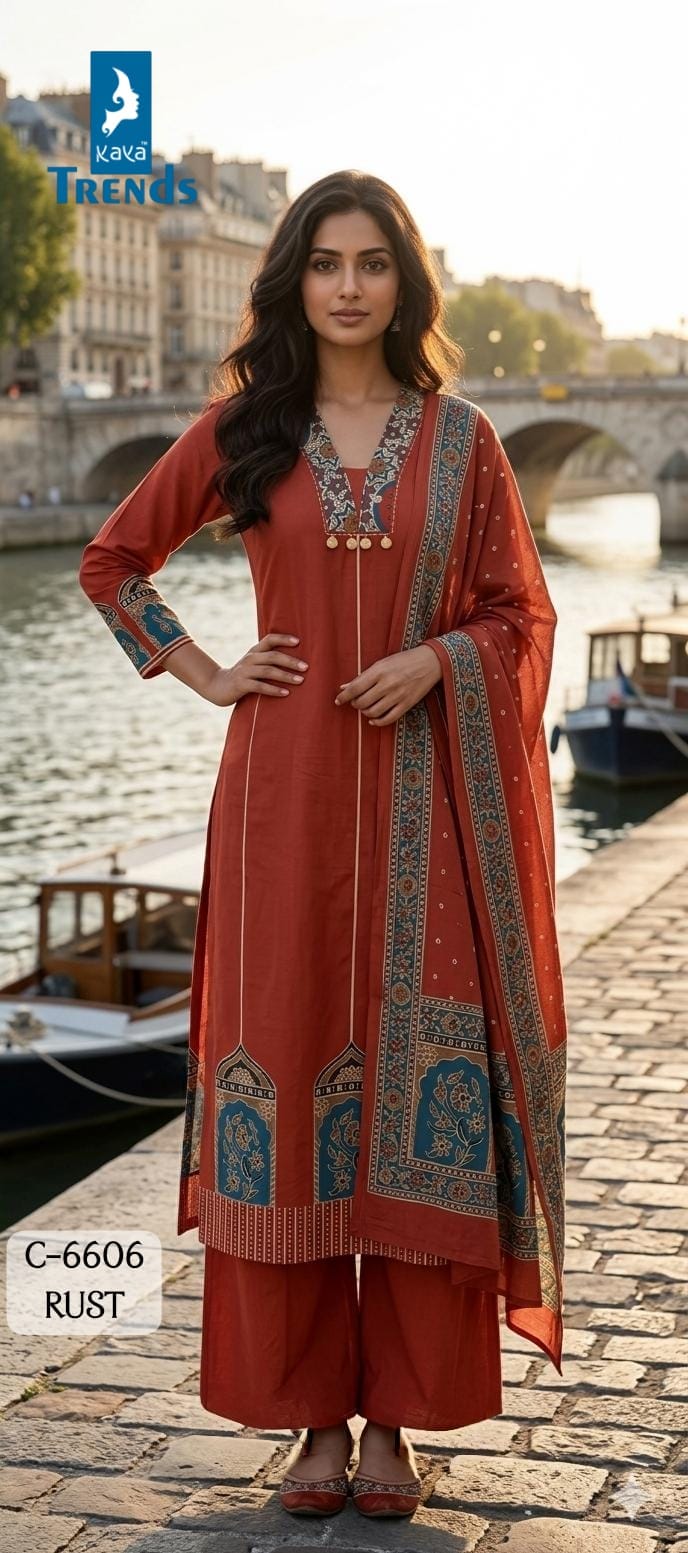 Kaya Kurti Fancy Cotton Salwar Kameez Size Set collection 1