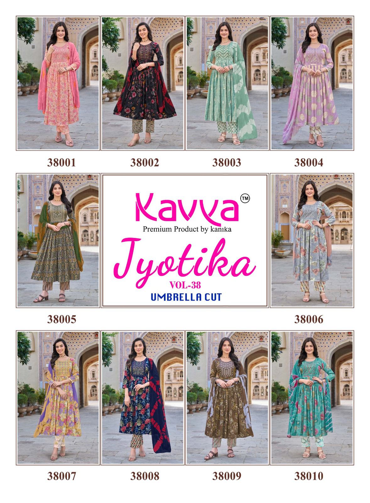 Kavya Jyotika Vol 38 Printed Salwar Kameez Catalog collection 14