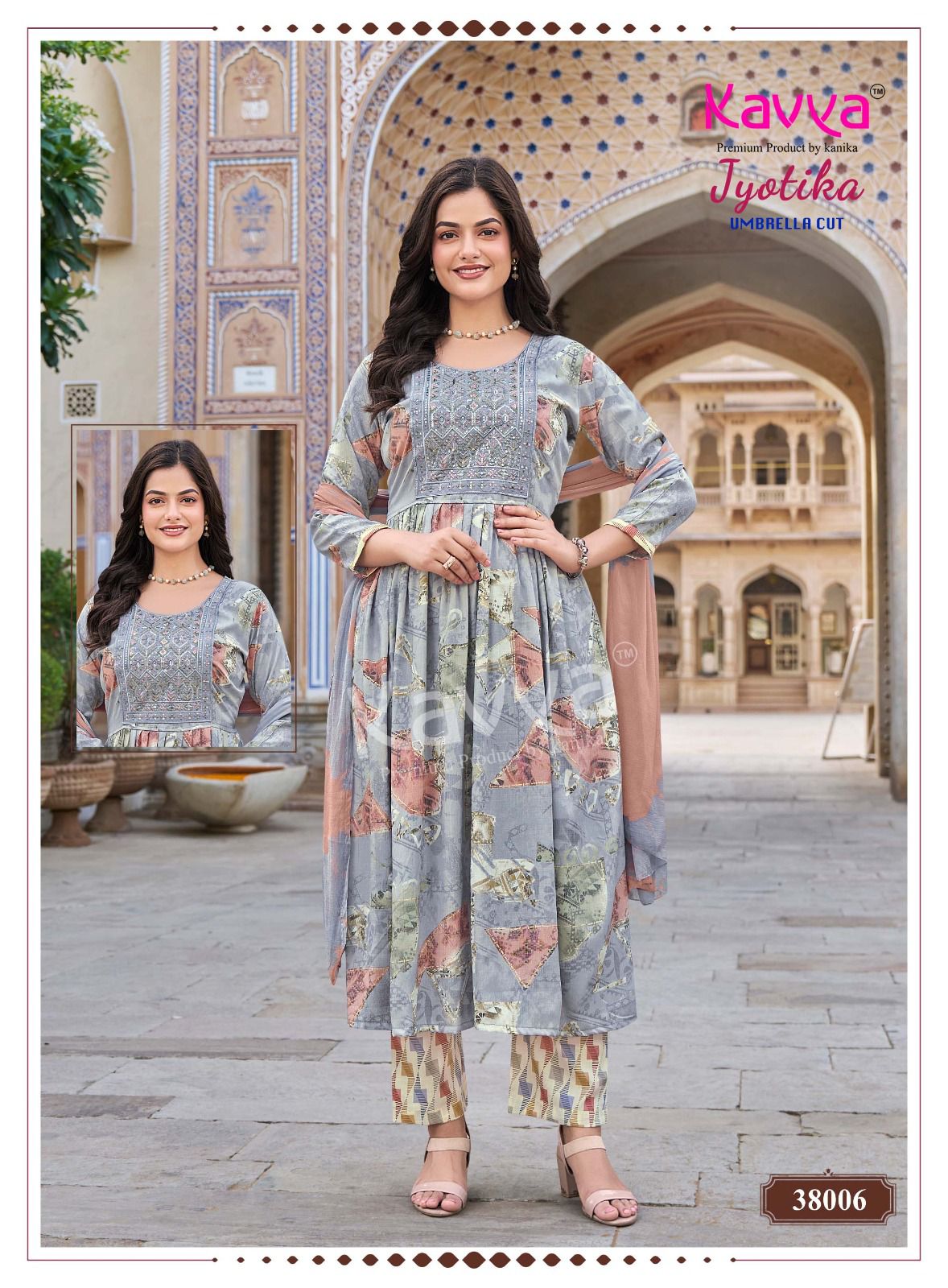 Kavya Jyotika Vol 38 Printed Salwar Kameez Catalog collection 4