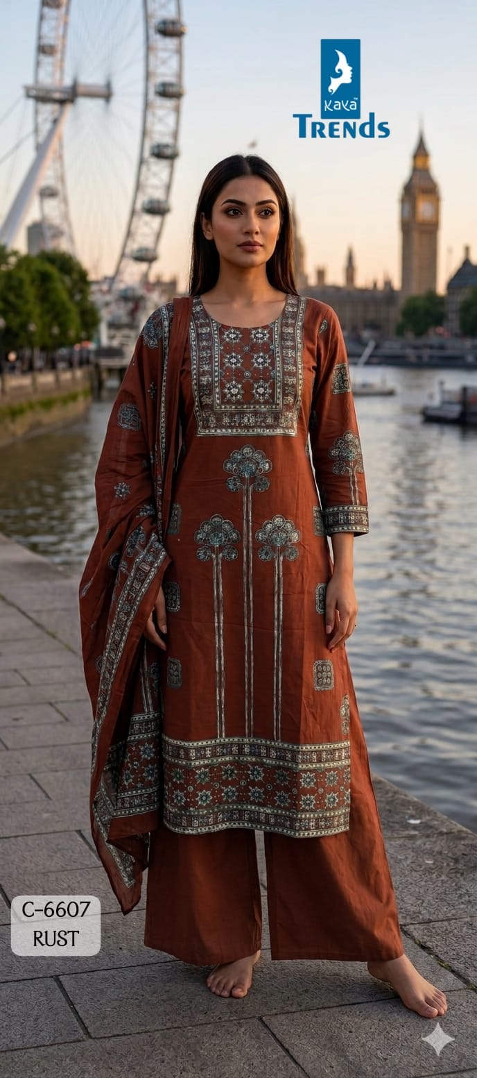 Kaya Kurti Fancy Cotton Salwar Kameez Size Set collection 2