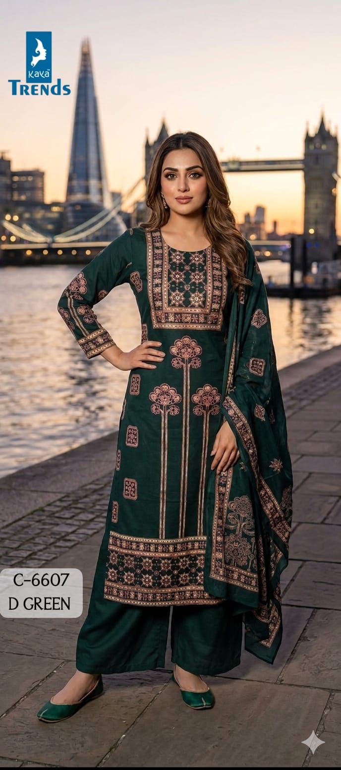 Kaya Kurti Fancy Cotton Salwar Kameez Size Set collection 8