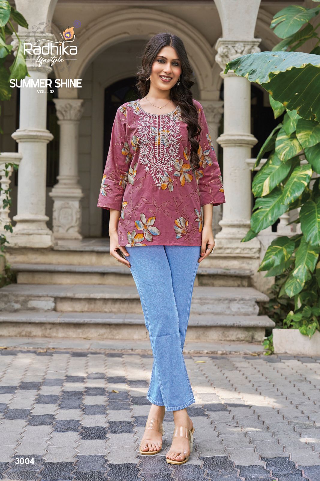 Radhika Lifestyle Summer Shine Vol 3 Cotton Kurtis Catalog collection 3