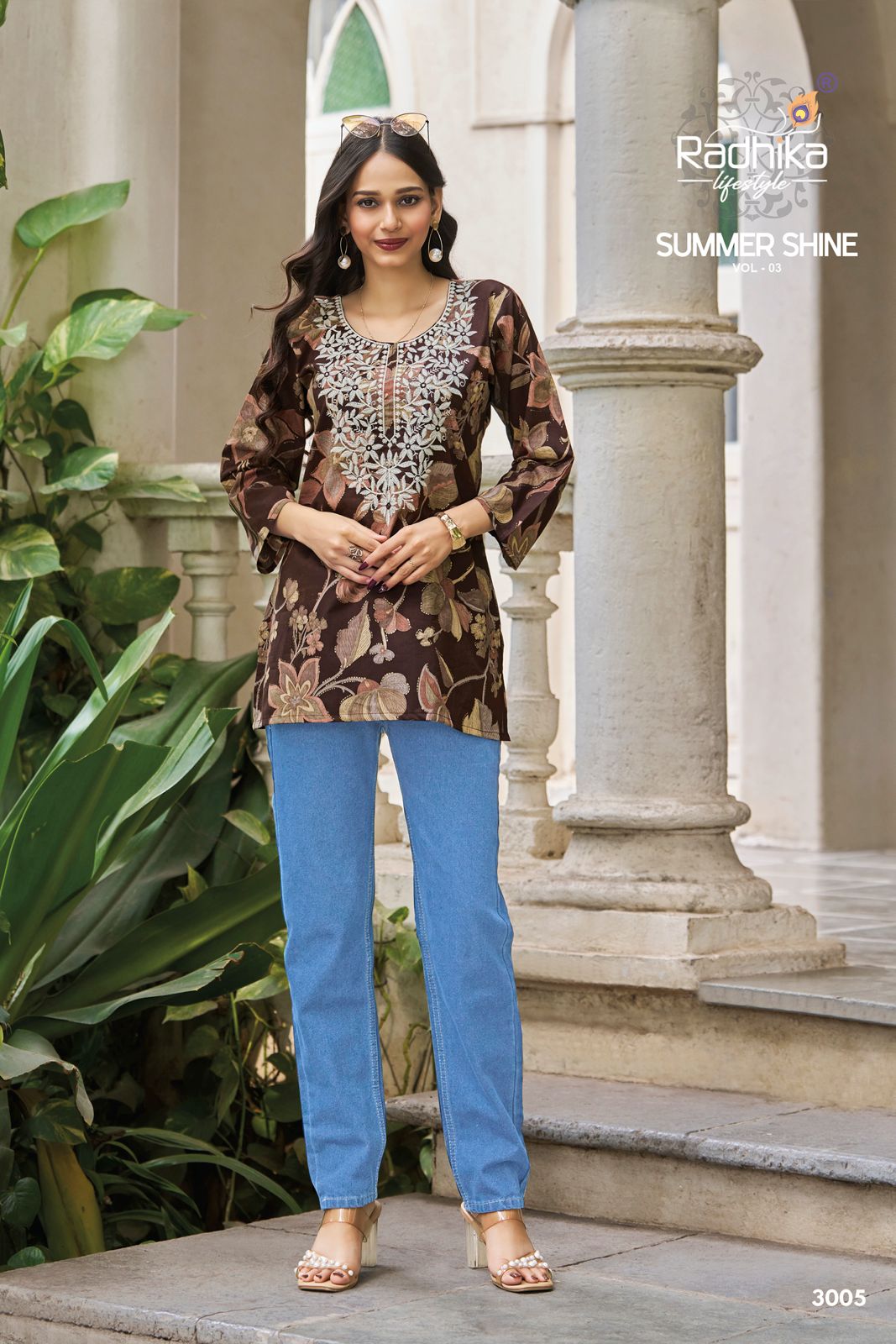 Radhika Lifestyle Summer Shine Vol 3 Cotton Kurtis Catalog collection 2