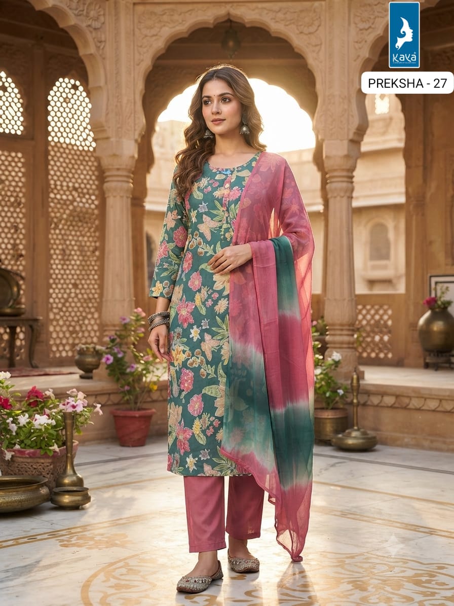 Kaya Kurti Preksha Printed Salwar Kameez Size Set collection 14