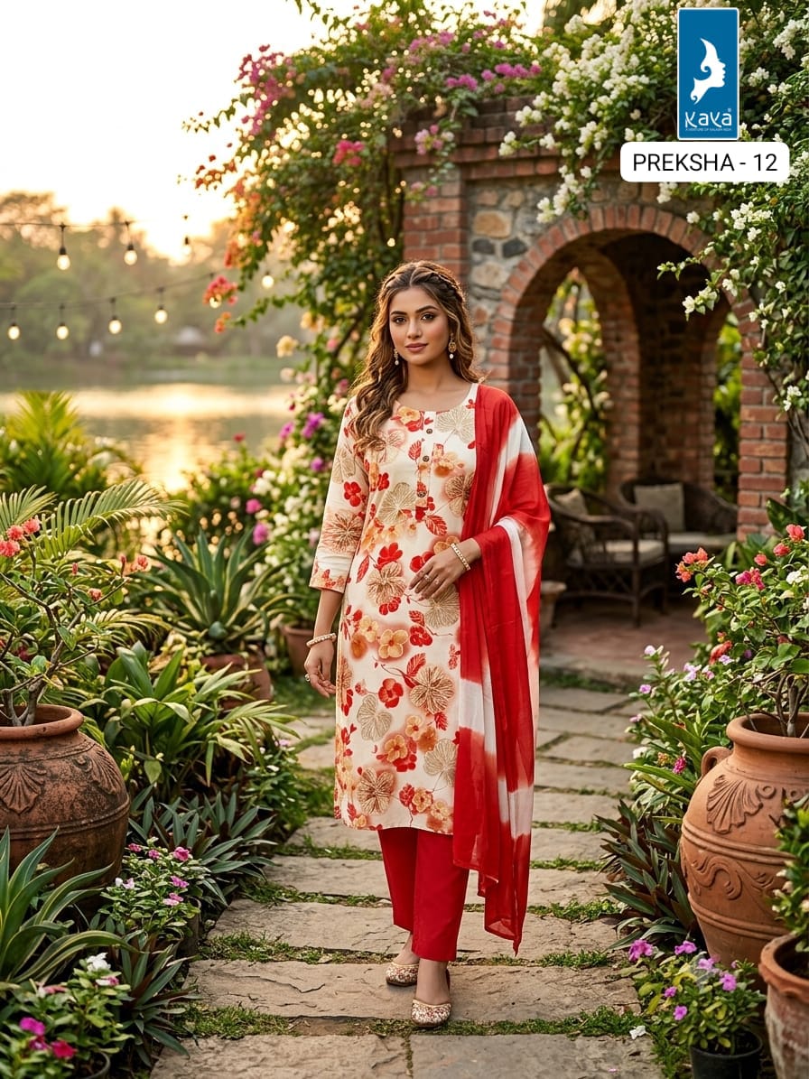 Kaya Kurti Preksha Printed Salwar Kameez Size Set collection 7